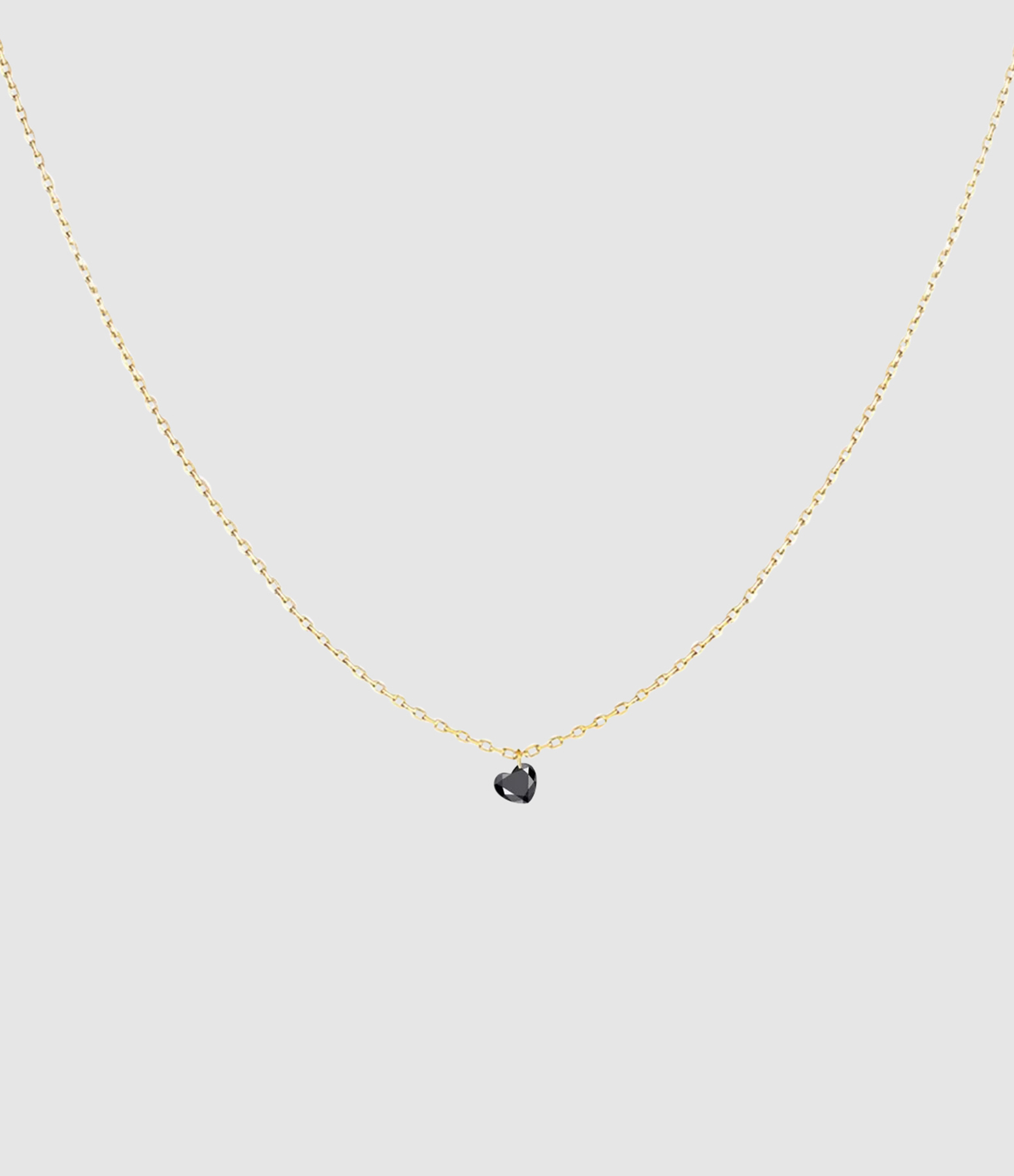 360° Heart Necklace with 0.30 Diamond in Yellow Gold