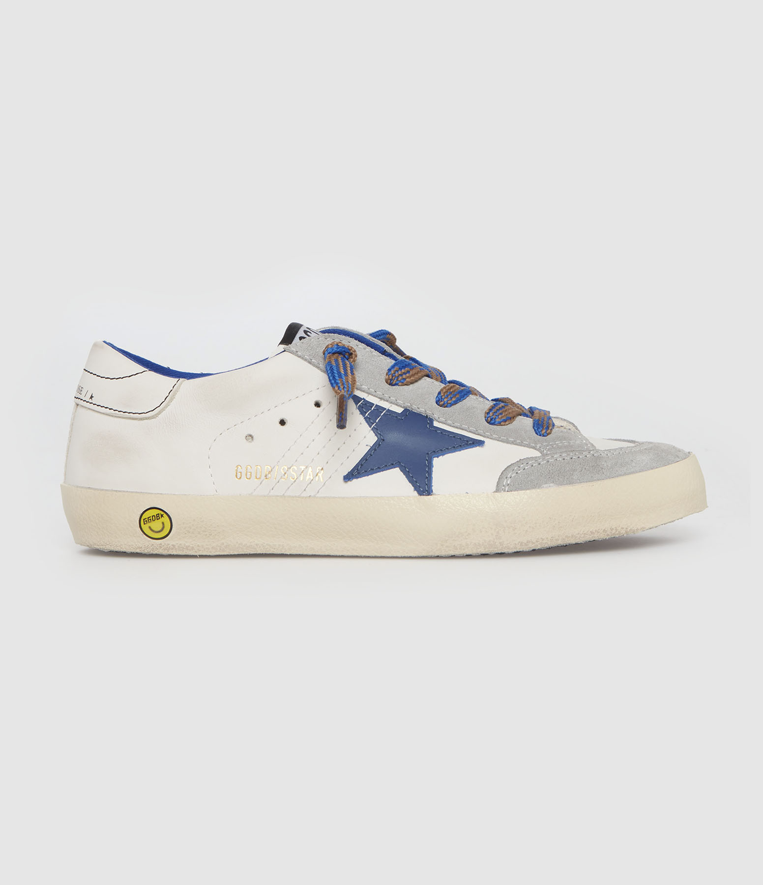 Super-Star White and Blue Children’s Trainers
