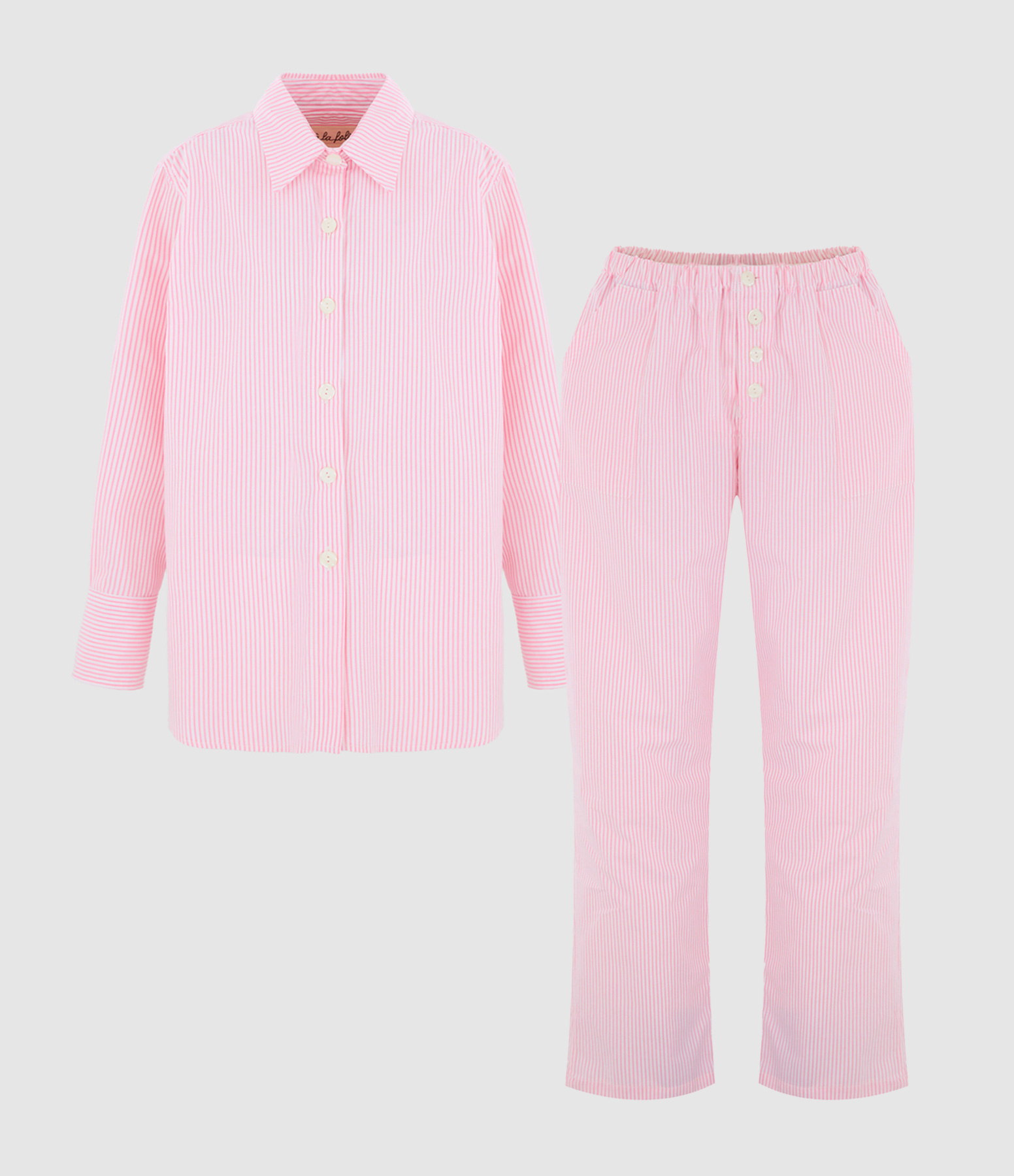 Anat Striped Pink Set