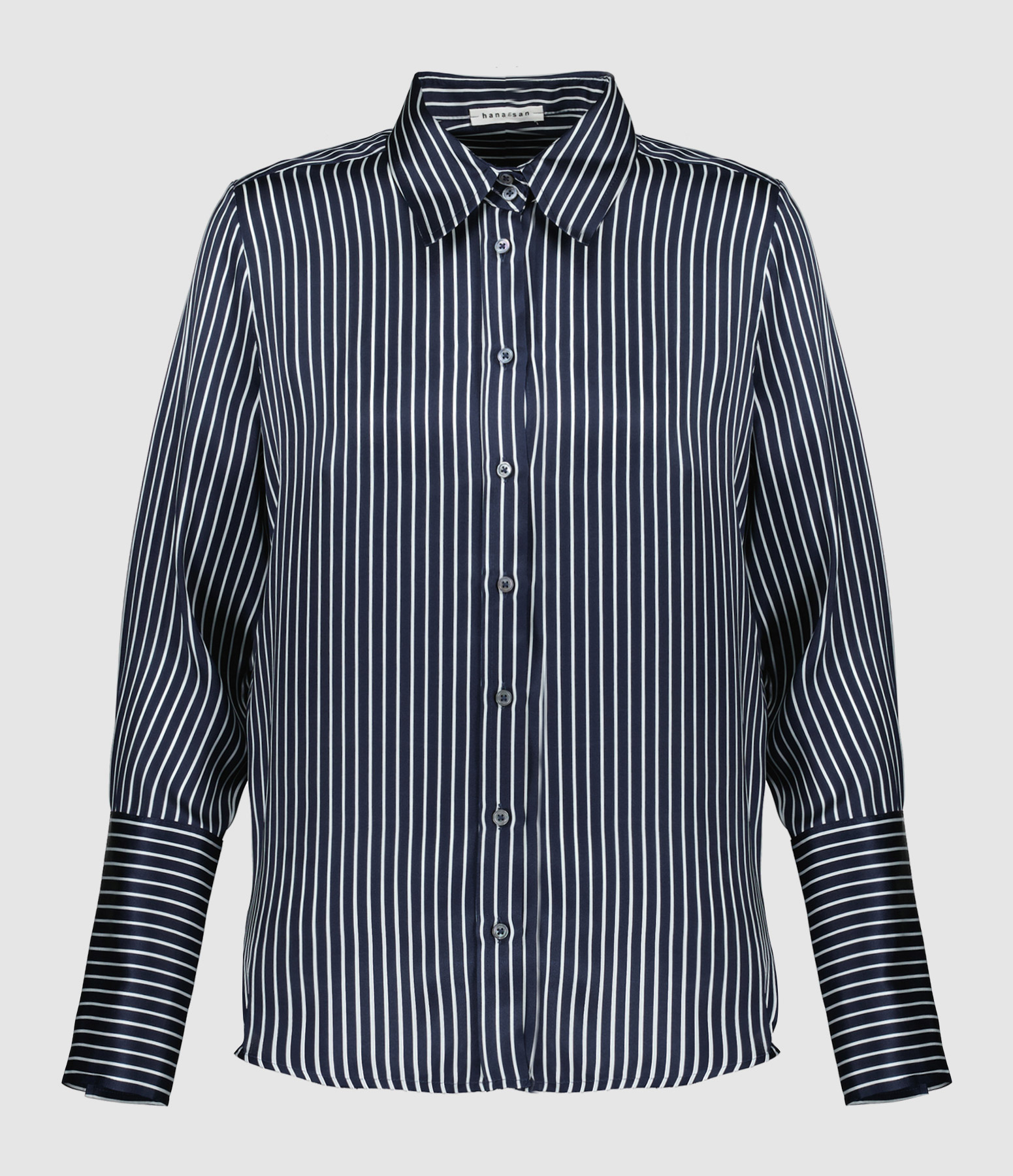 Tekla Silk Shirt in Midnight Blue