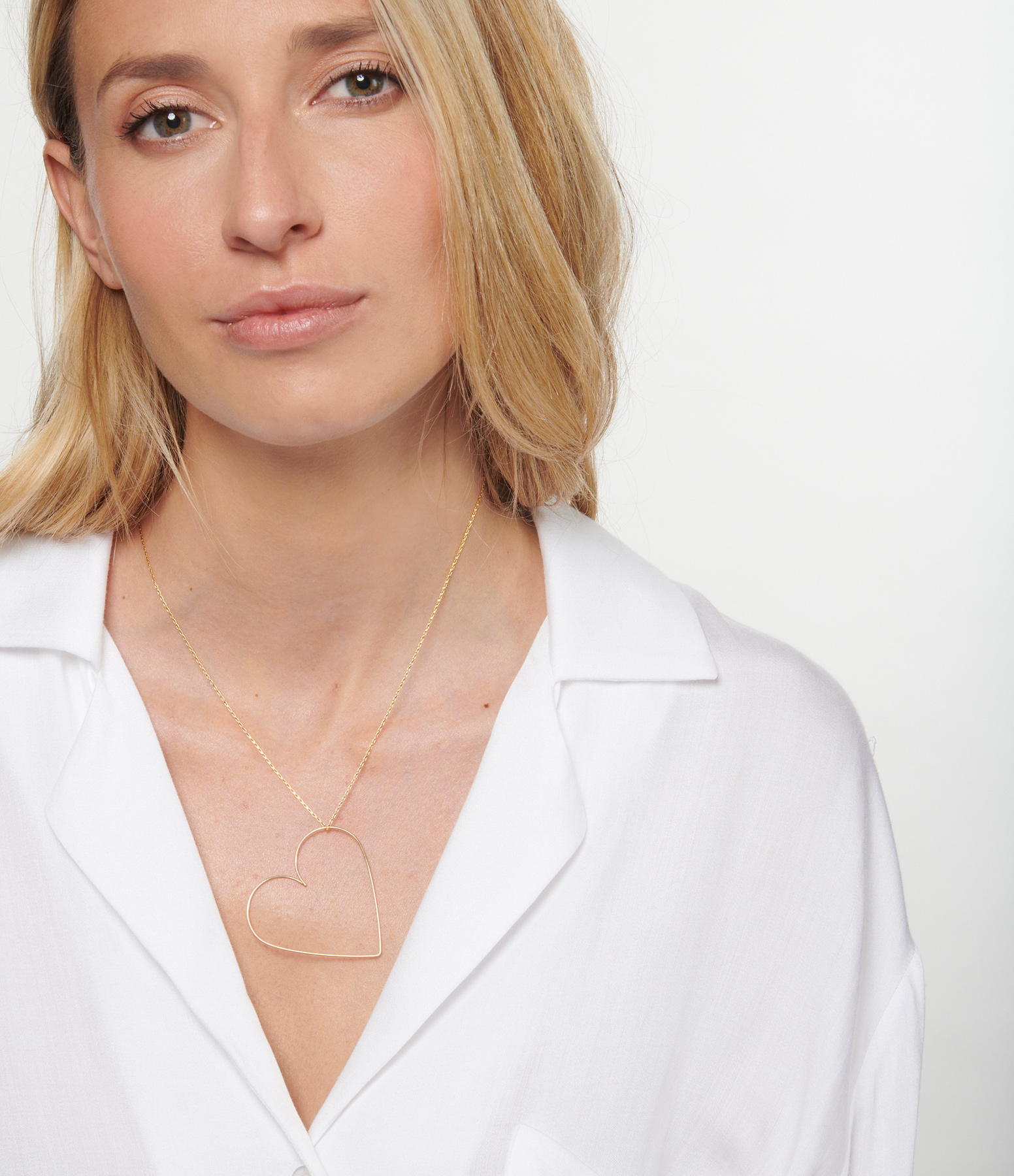 Nude Gold-Filled Heart Necklace