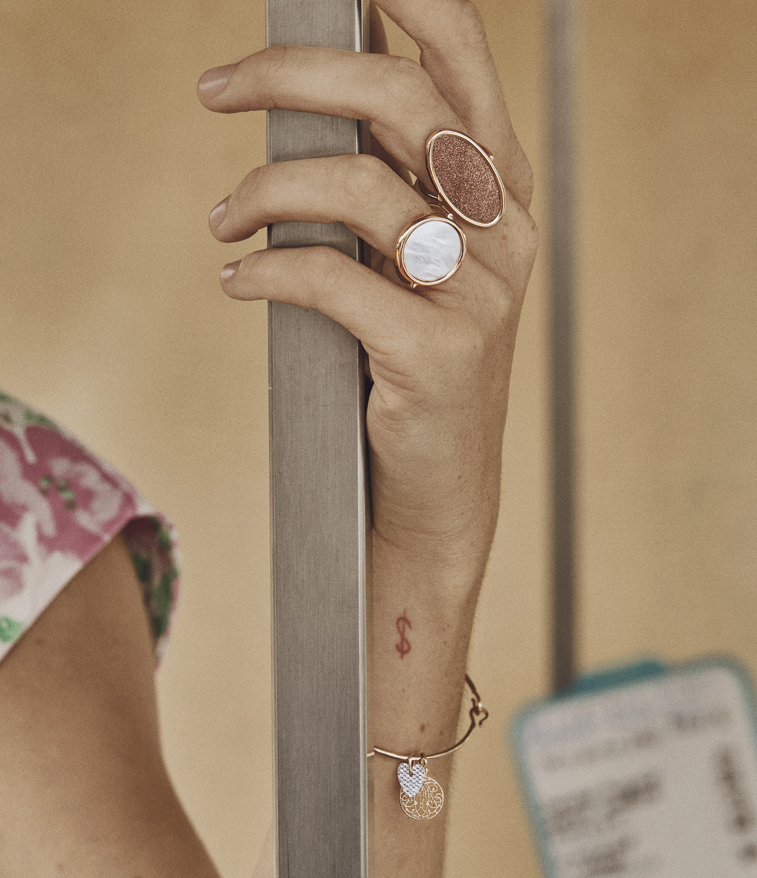 Angèle Mini Rose Gold Diamond Pendant