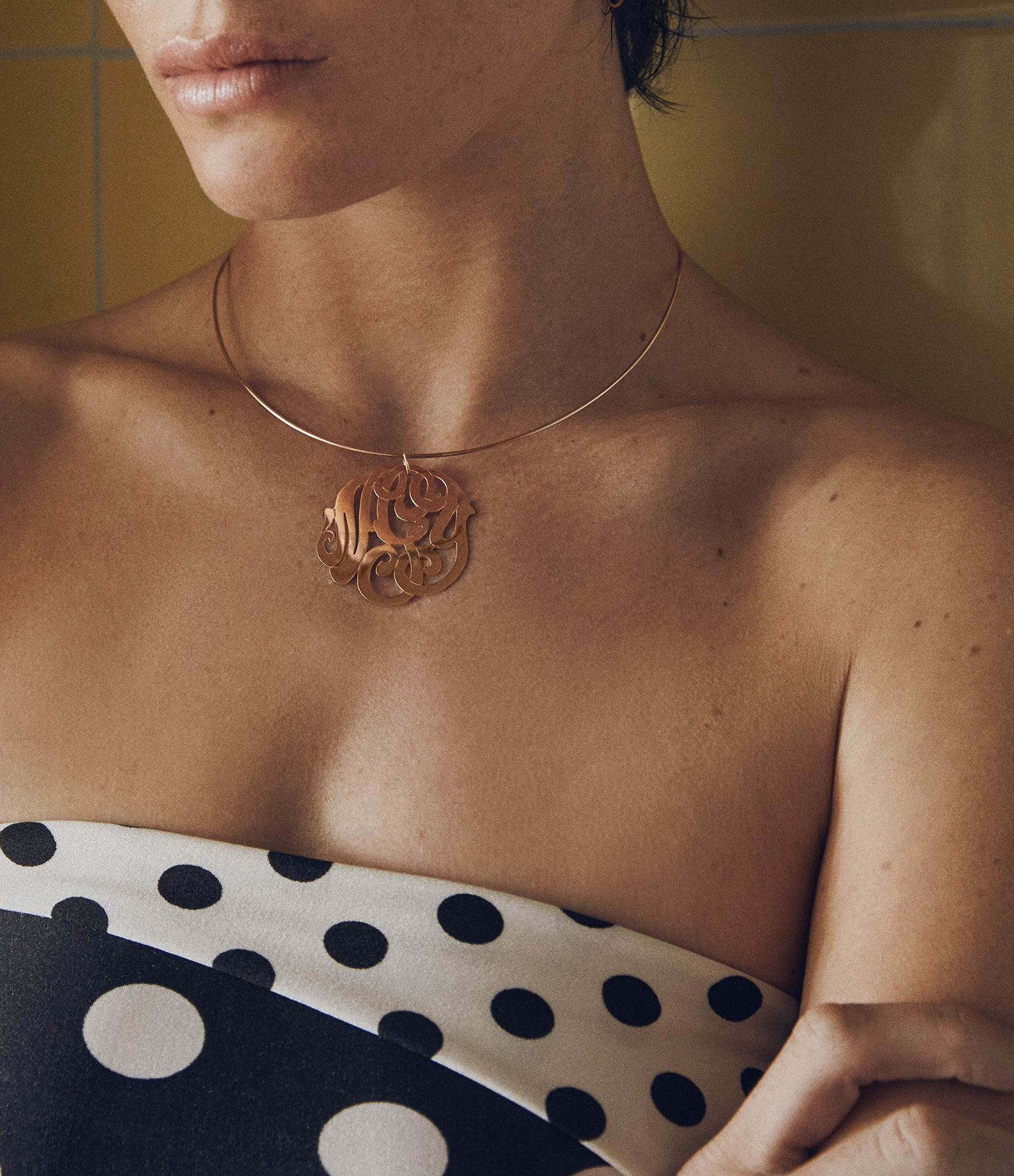 Articulated Necklace with Rose Gold Clasp