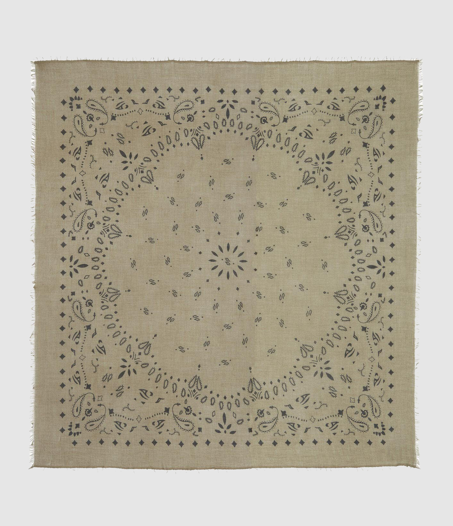 Effy Bandana Scarf in Heathered Khaki