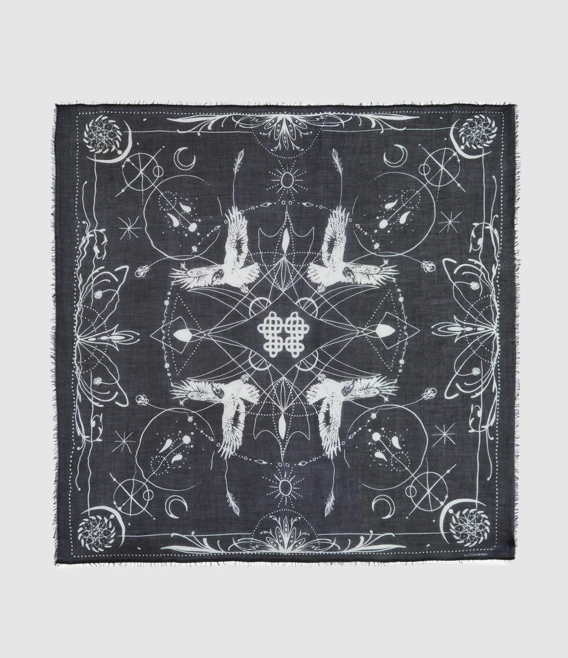 Ellis Black Scarf, Dr Woo x Kujten Collaboration