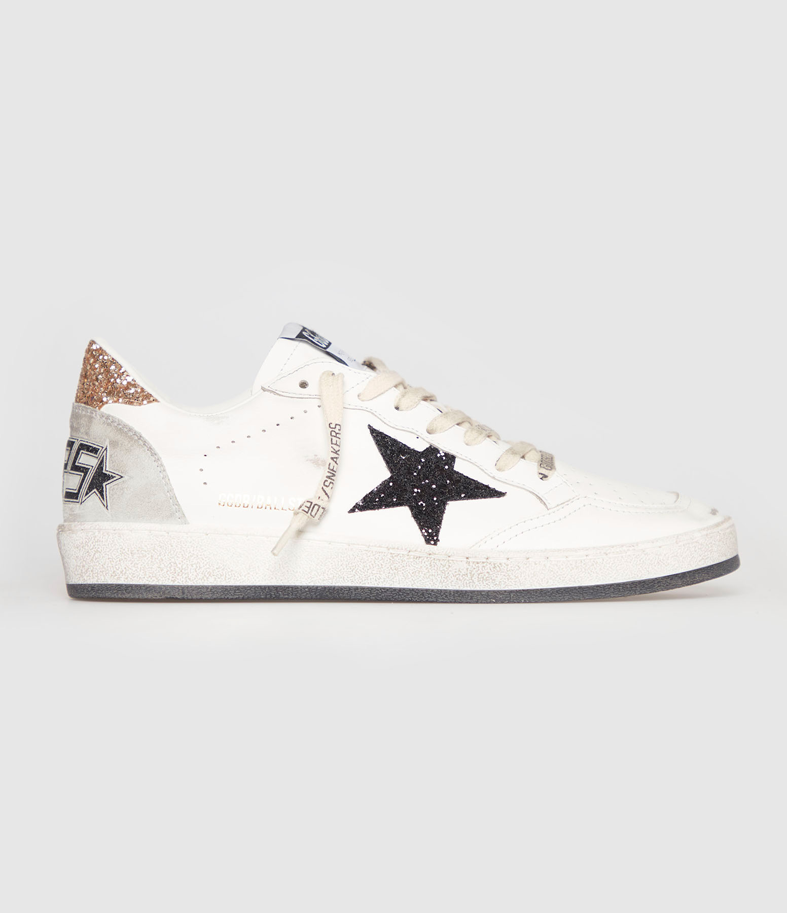 Ball Star White, Black and Gold Ice trainers
