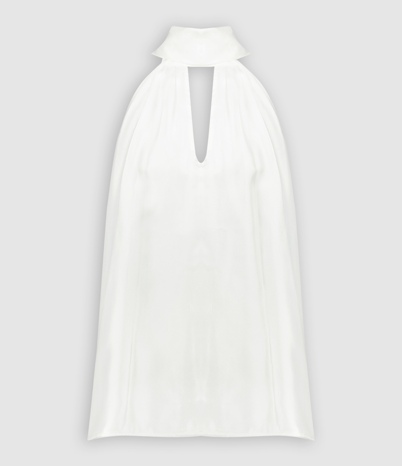 White Silk Cruz Top