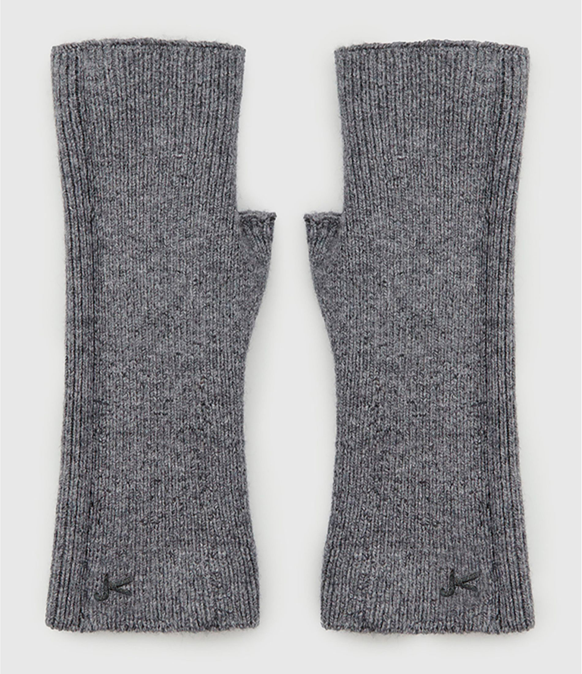 Gas Cashmere Wool Mittens – Anthracite