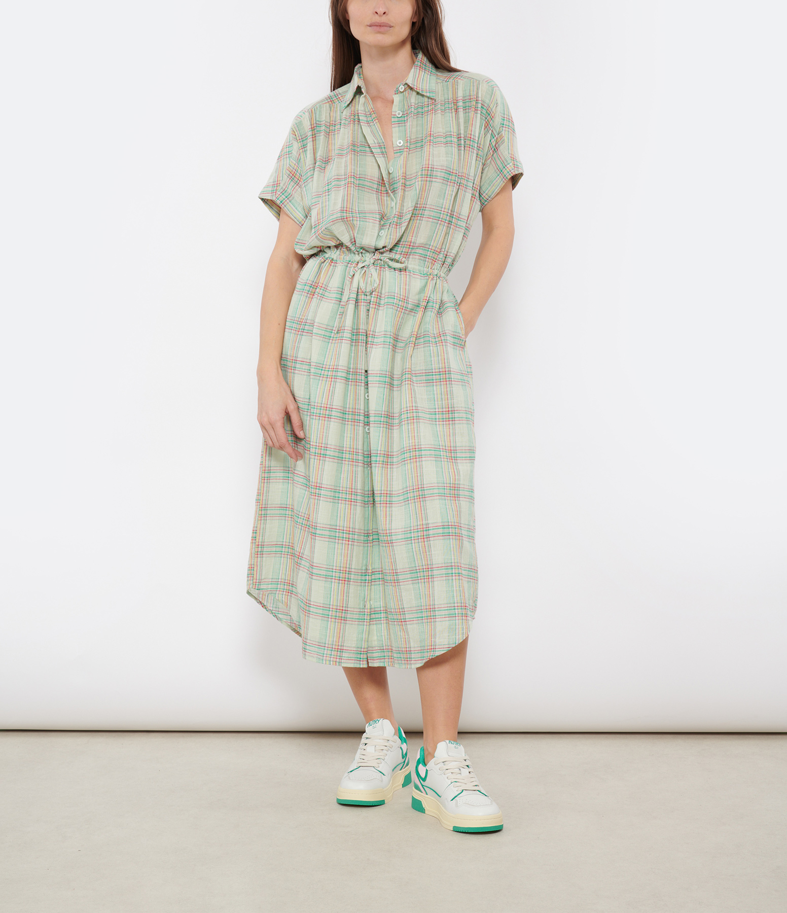 Iman Aqua Long Dress