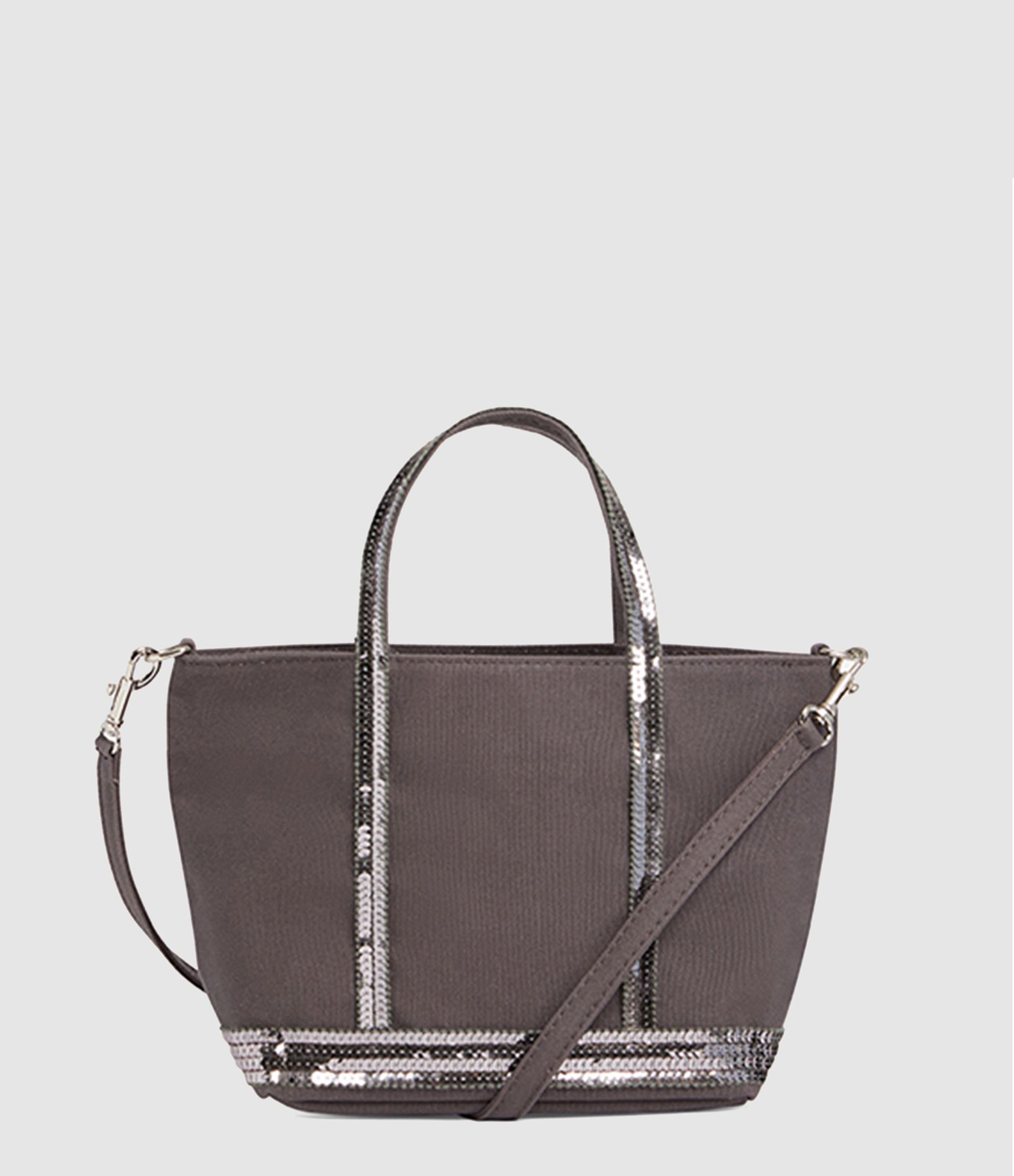 XS Canvas Tote Bag with Zip, Anthracite