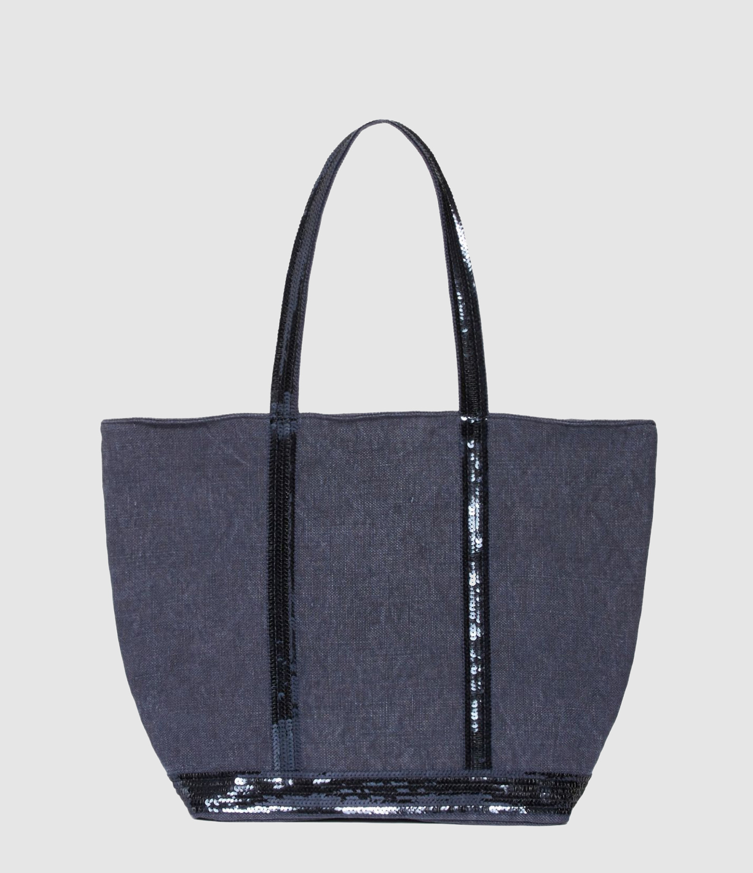 L Lin Zipped Denim Tote Bag