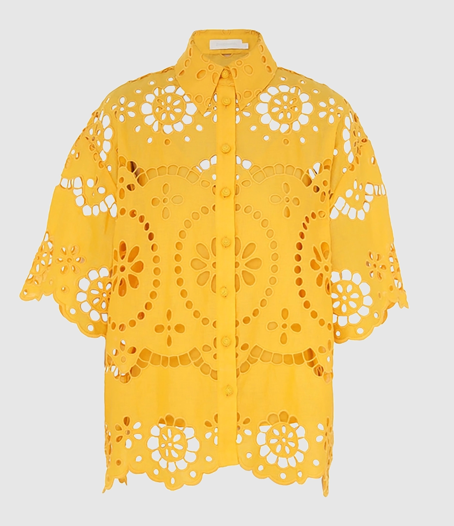 Mango Pop Linen Blouse