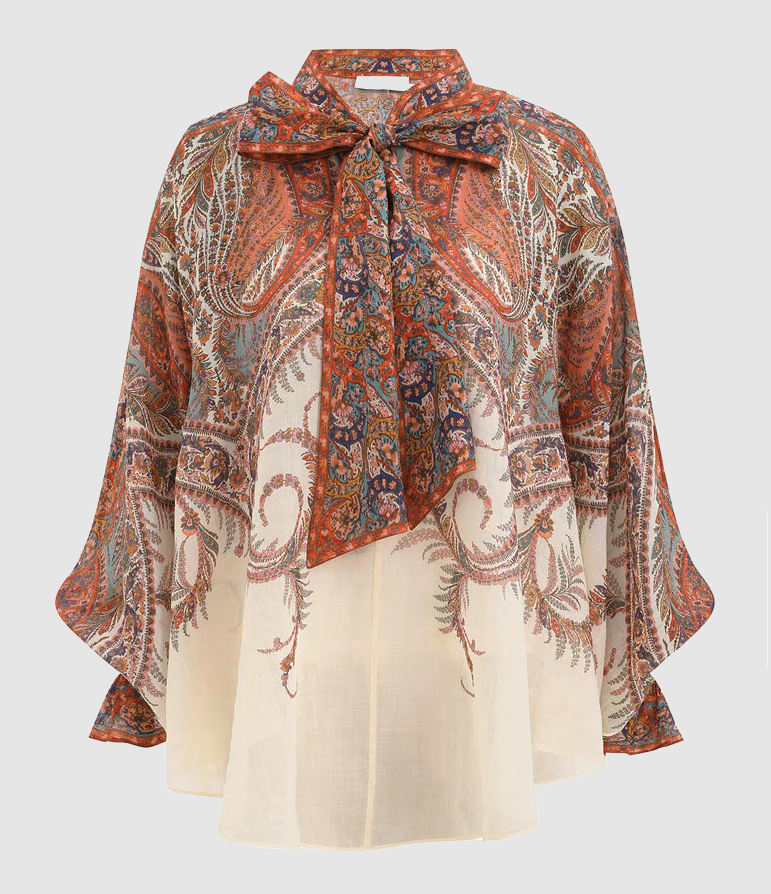 Rhiannon Blouse  Cream Paisley