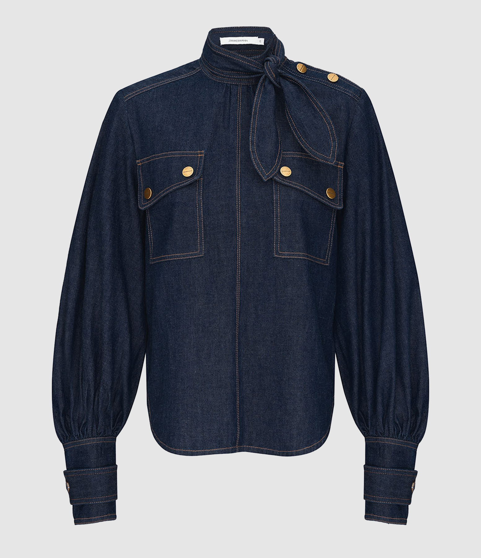 Harbour Blue Denim Cargo Blouse
