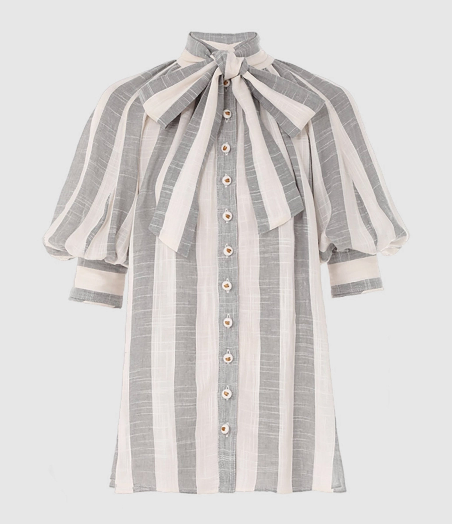Matchmaker Blue and Cream Striped Blouse