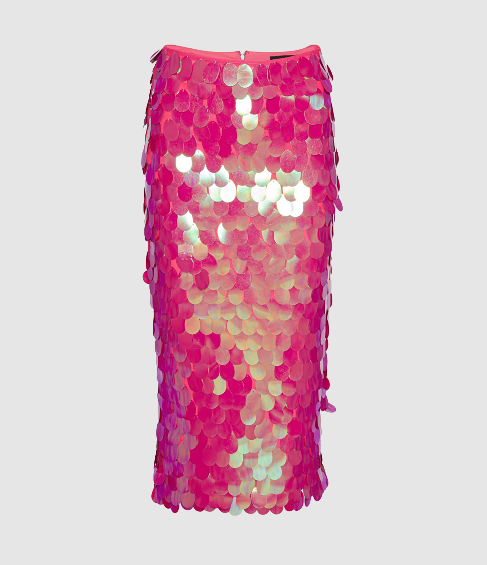 Pink Glow Sequin Skirt