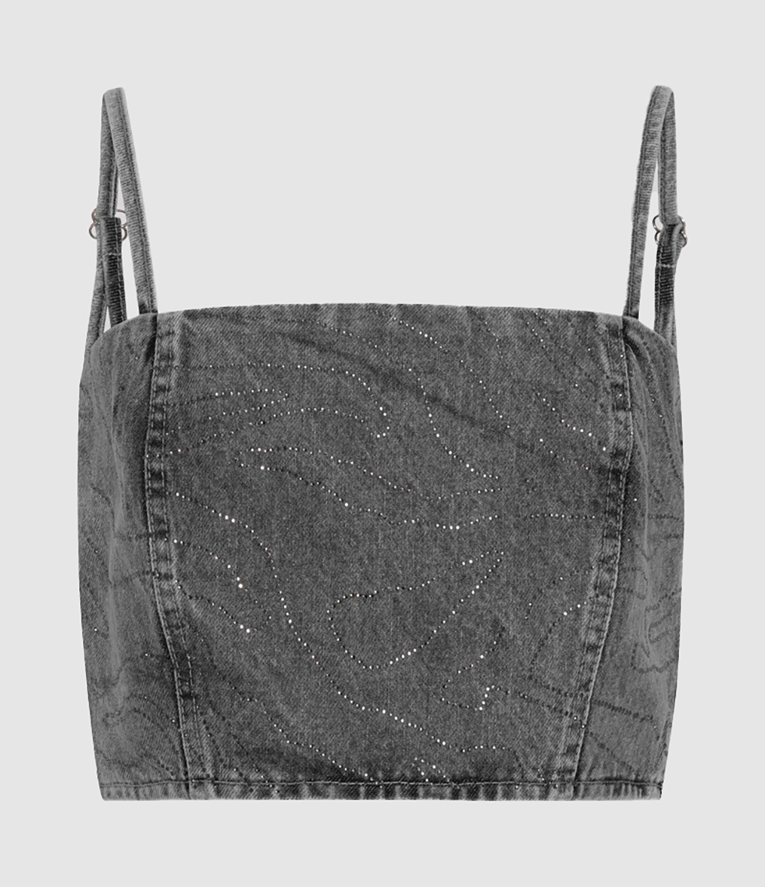 Emili Grey Denim Top