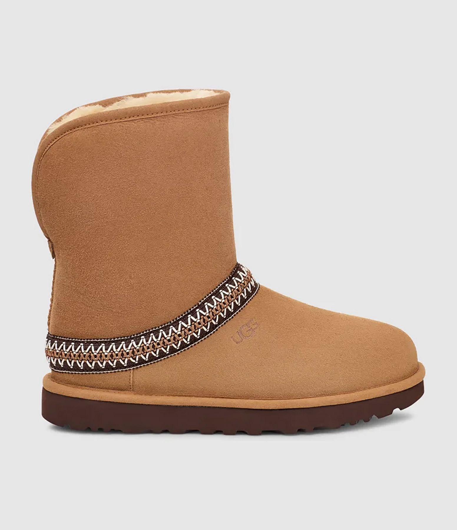 Classic Short Crescent Chestnut Boots