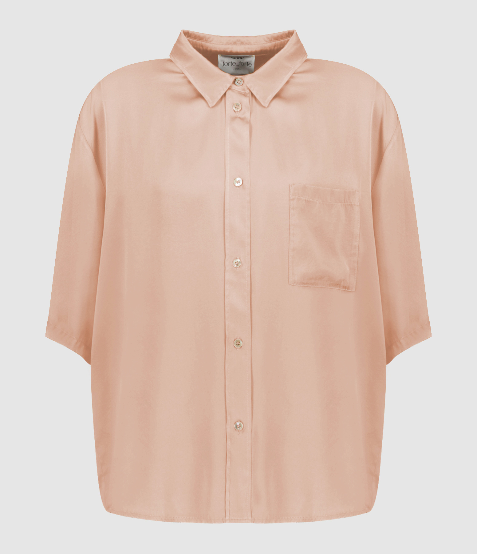 Petal Pink Silk Shirt