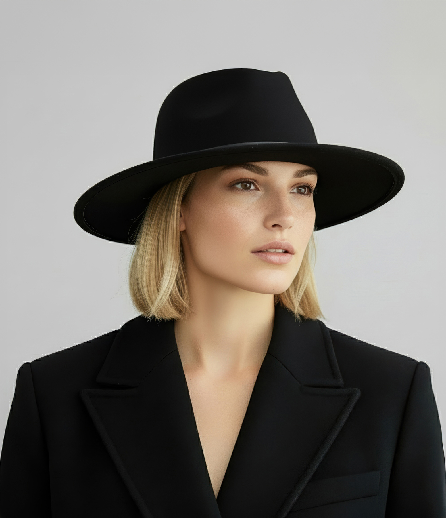 Black Felt Hat