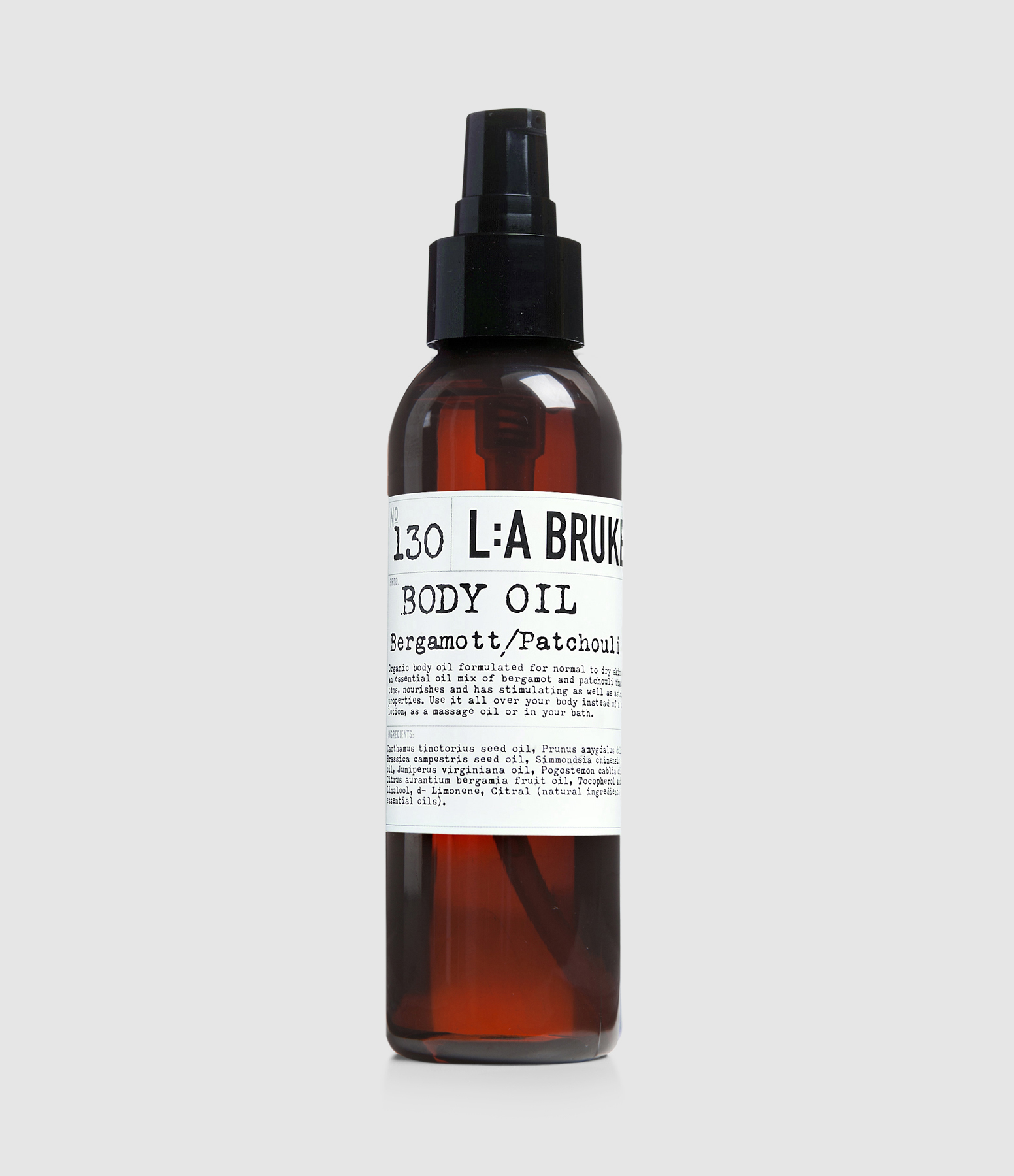 Body Oil No. 130 Bergamot & Patchouli, 120ml