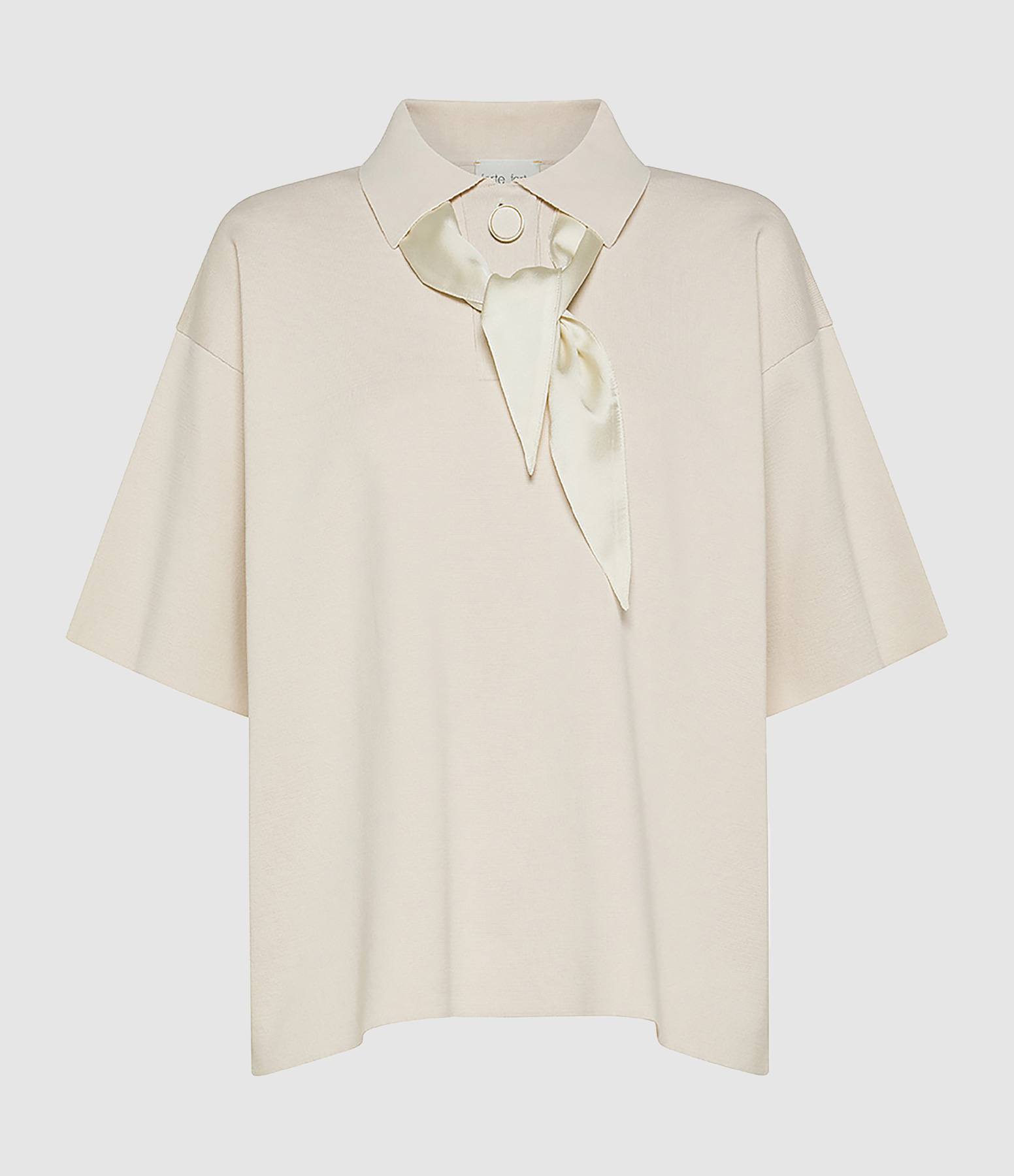 Milan Stitch Maxi Yogurt Cotton Polo Shirt