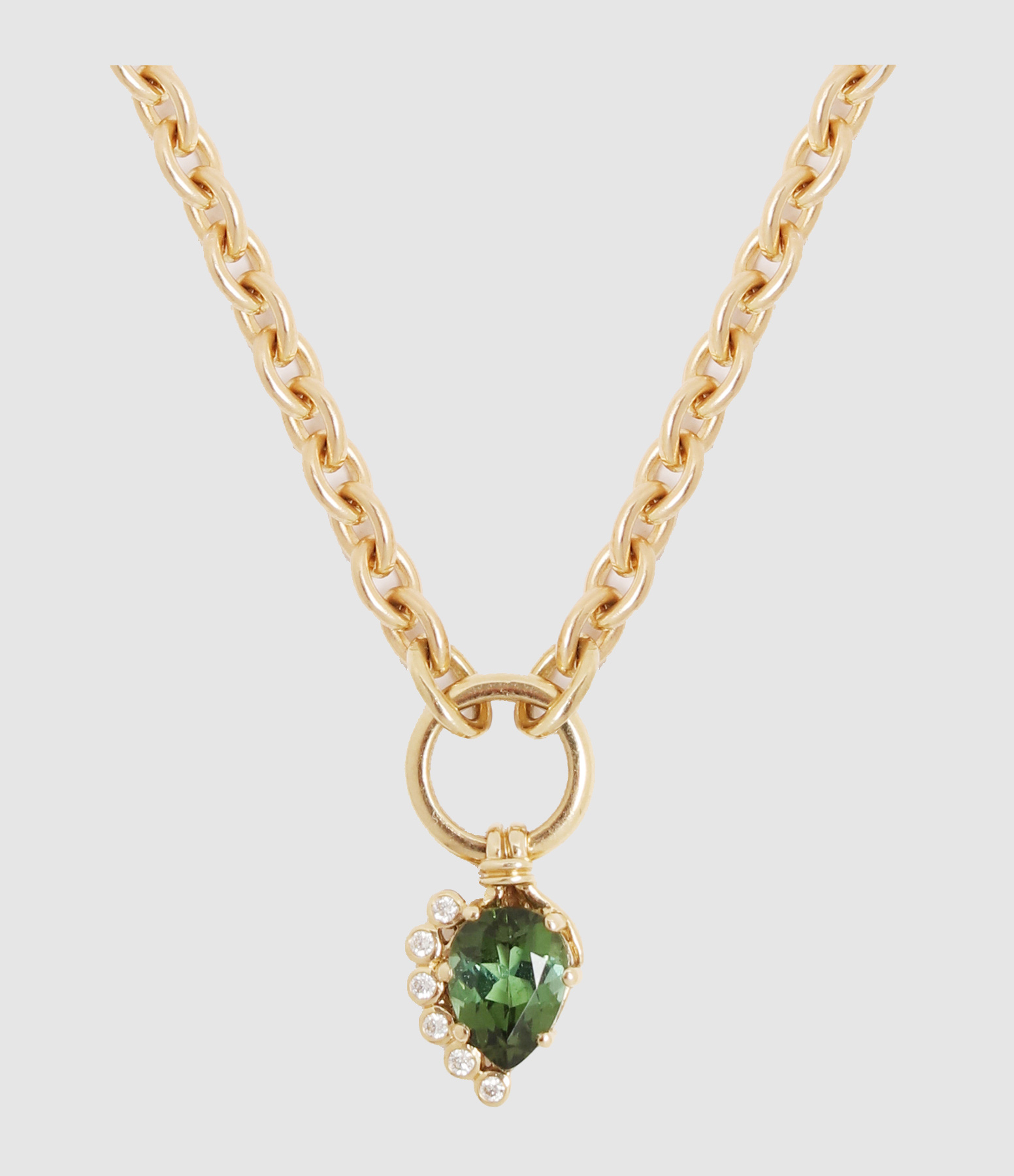 Sun Necklace No. 1 – Green Tourmaline