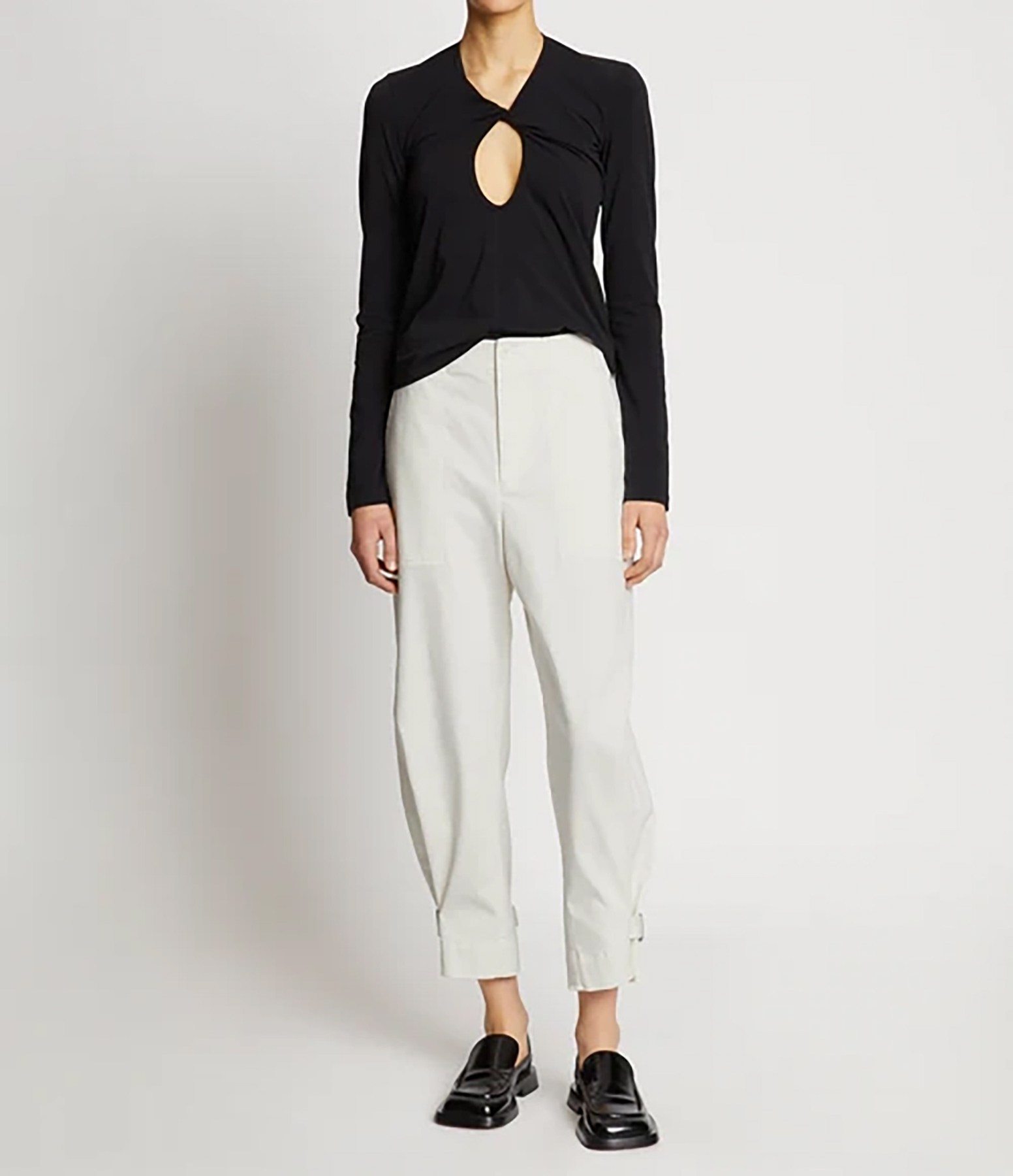 Kay Off-White Trousers