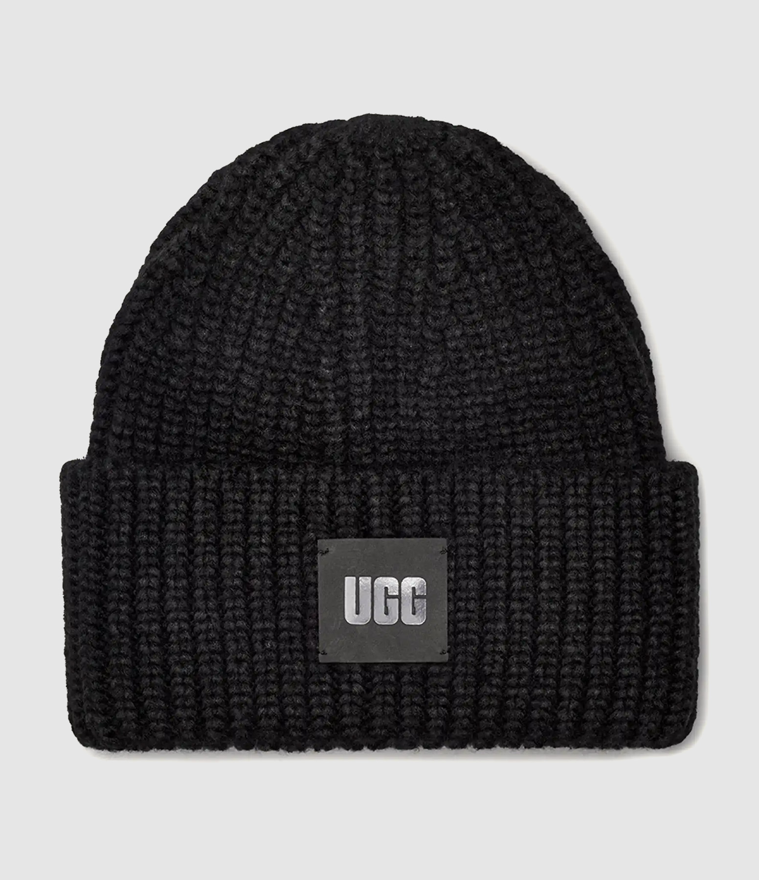 Chunky Rib Beanie – Black