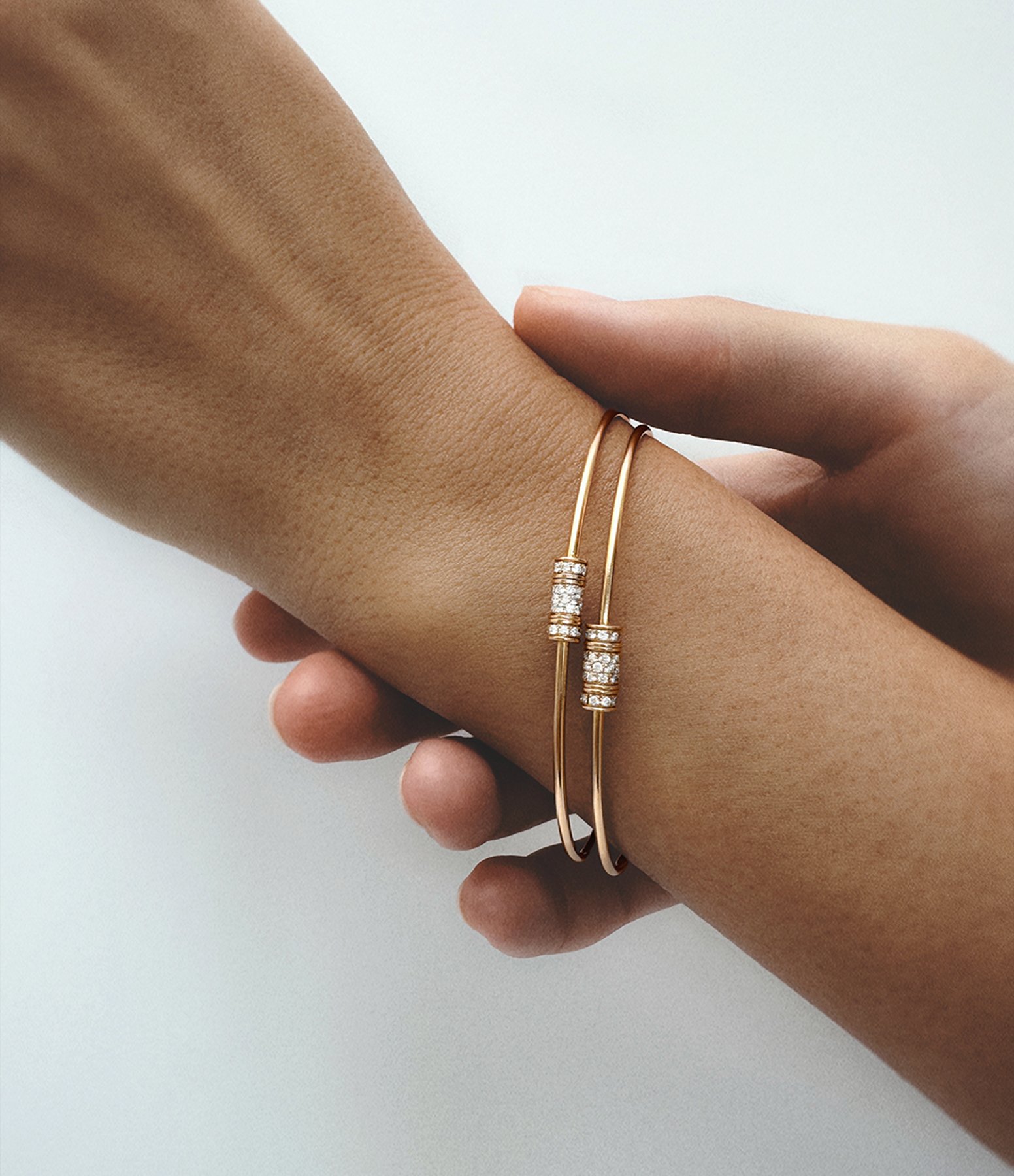'Le Fil de la Vie' Rose Gold and Diamond Bracelet