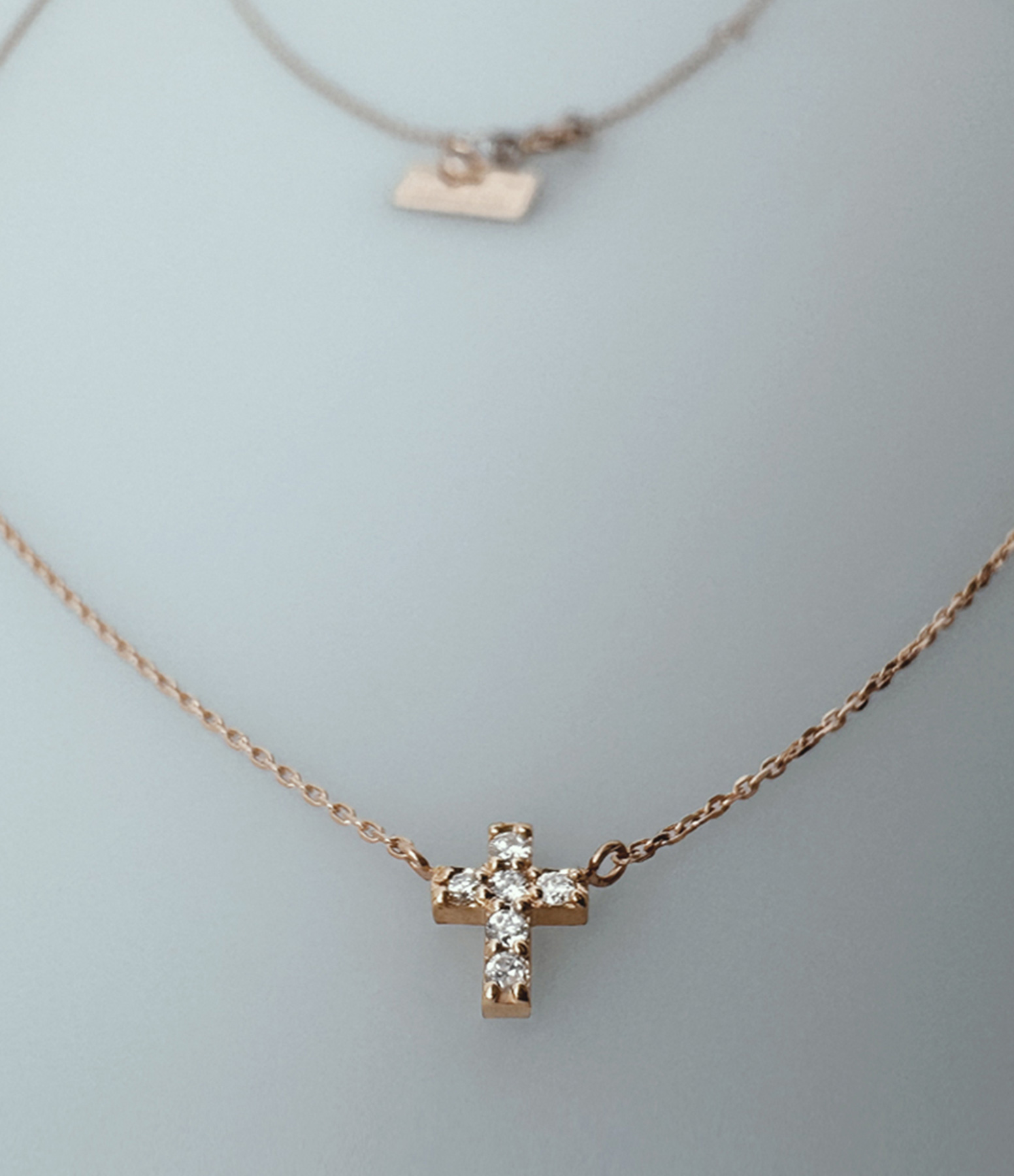 Teresa Necklace in Rose Gold and Diamonds