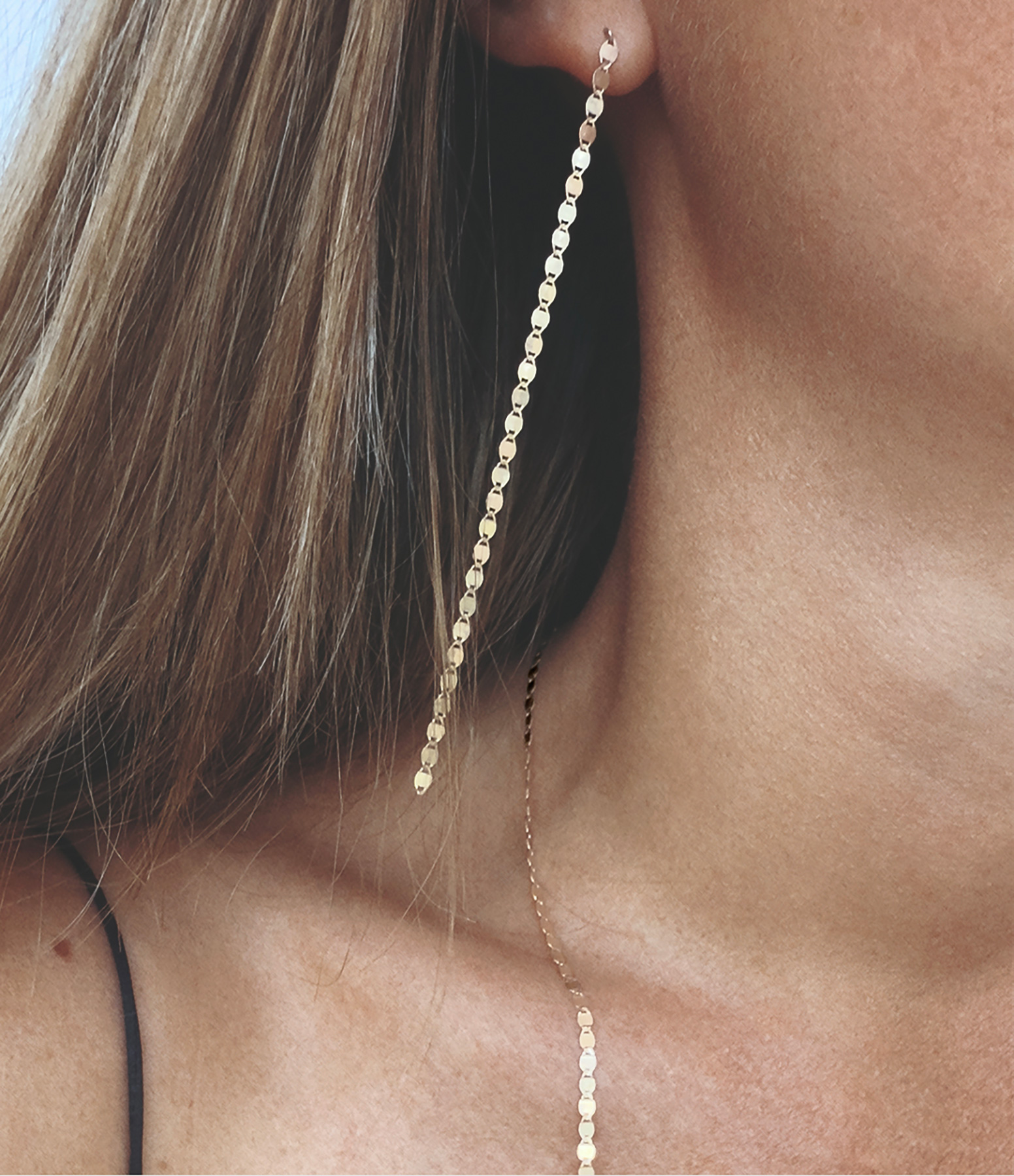 Single Rose Gold 'Skin Tattoo' Earring (Sold individually)