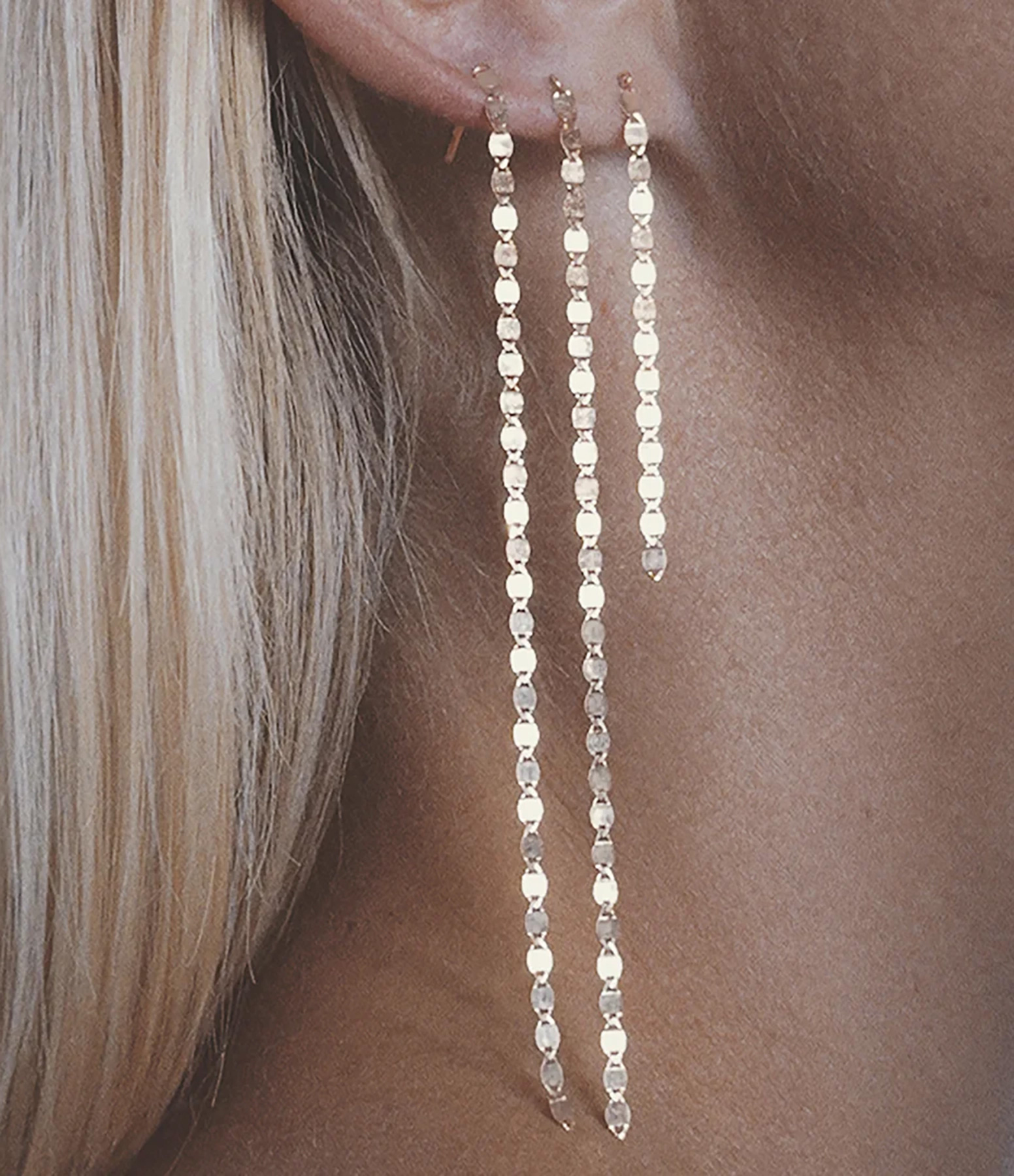 Single Rose Gold 'Skin Tattoo' Earring (Sold individually)