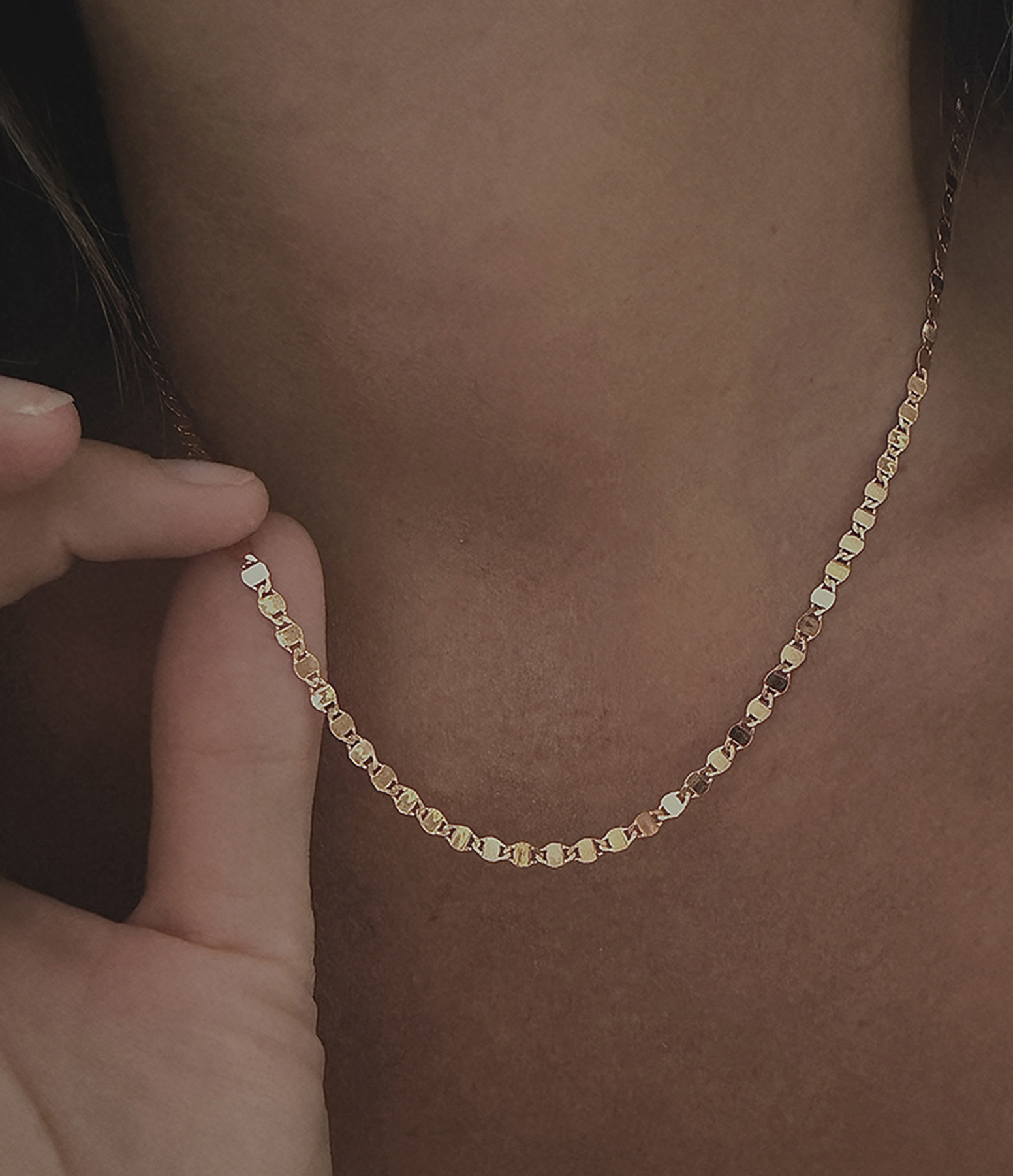 Skin Tattoo 3.0 Necklace, Rose Gold, 45cm