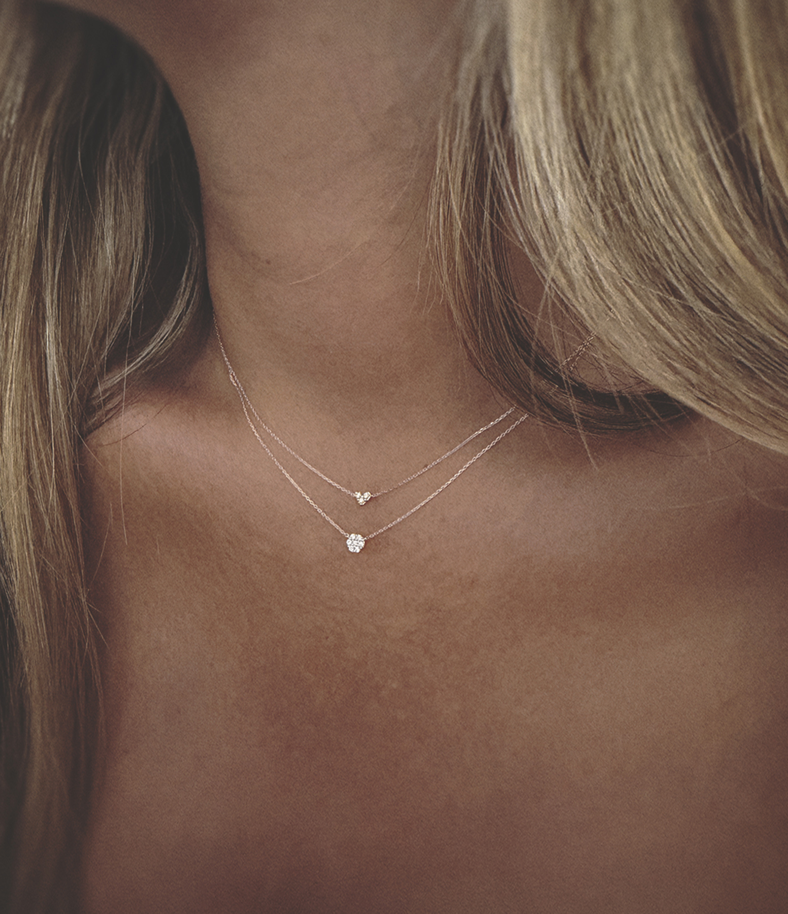 Arizona Dream Rose Gold Diamond Pavé Necklace