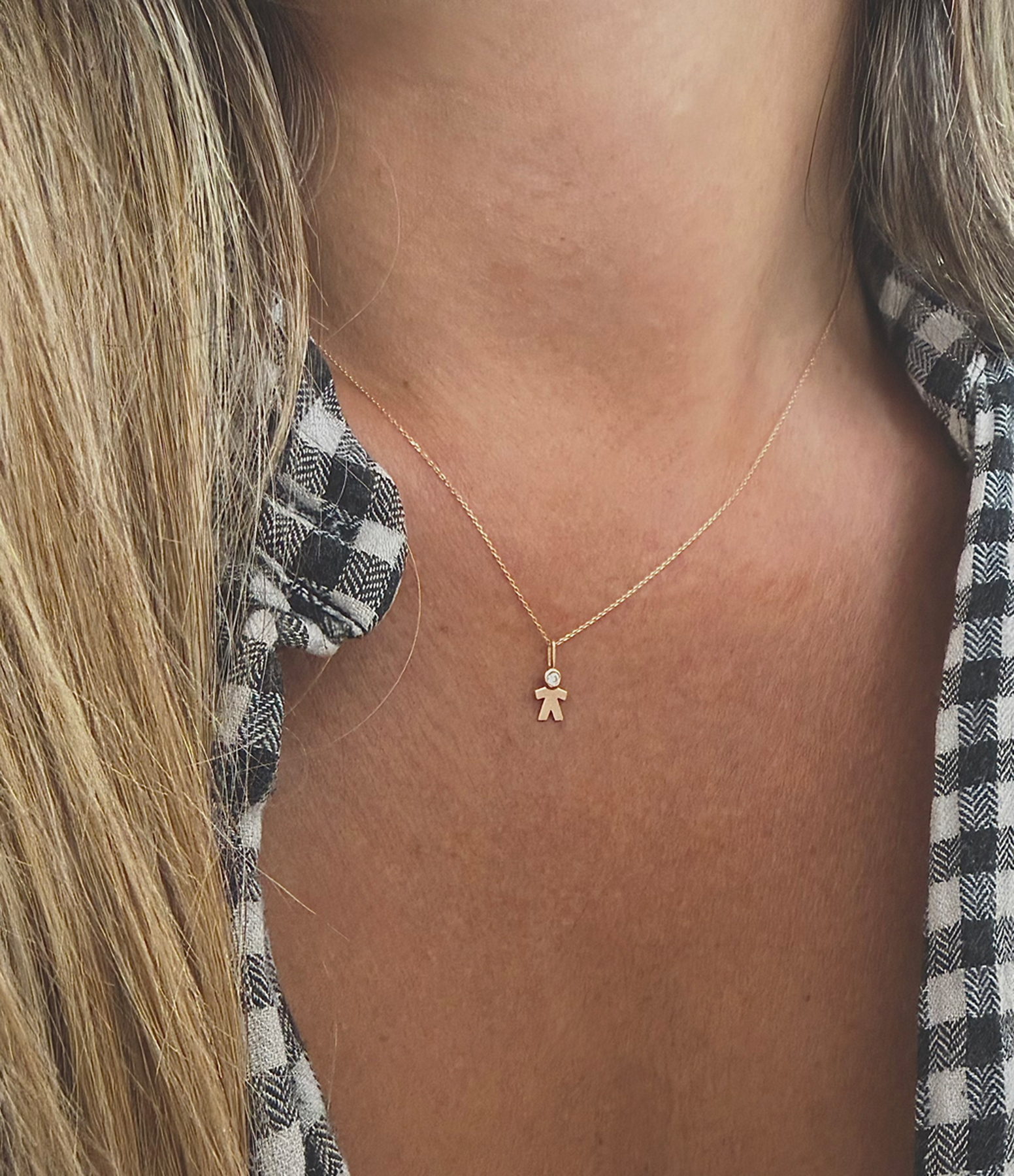 Cosmic Boy Rose Gold and Diamond Pendant