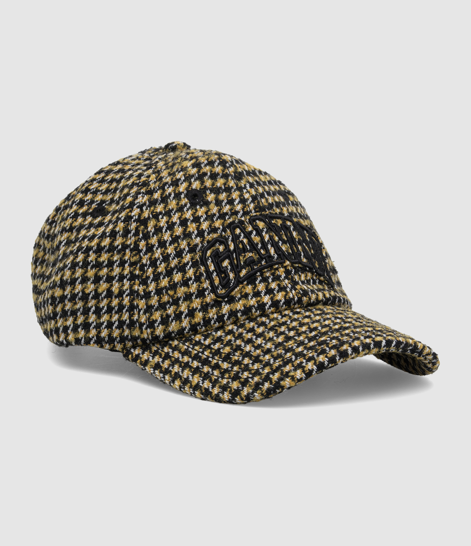 Blazing Yellow Woollen Check Cap