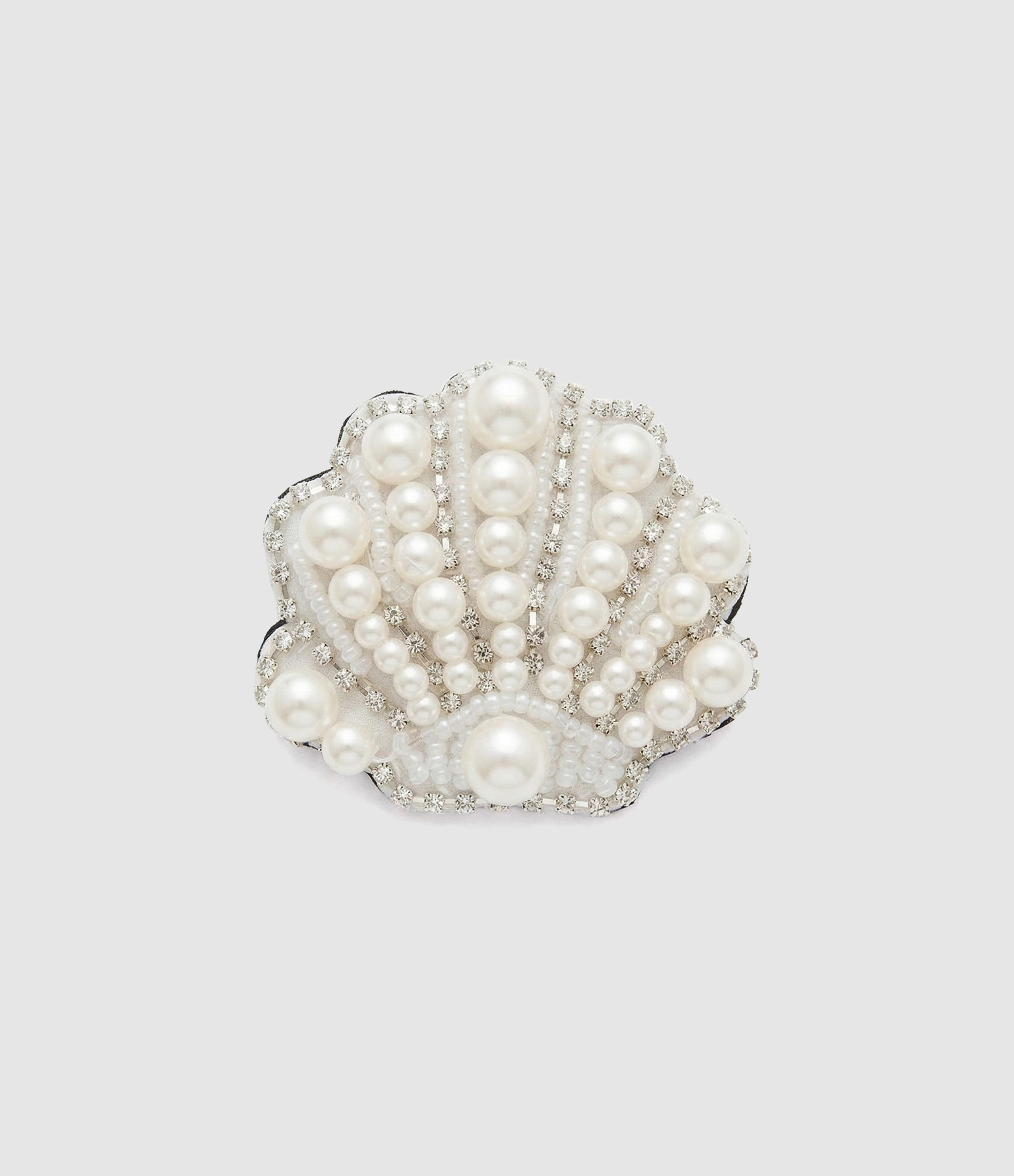 Shell White Brooch, High Summer Collection