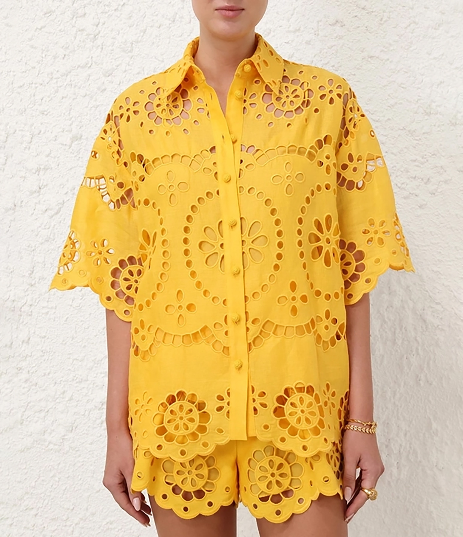 Mango Pop Linen Blouse