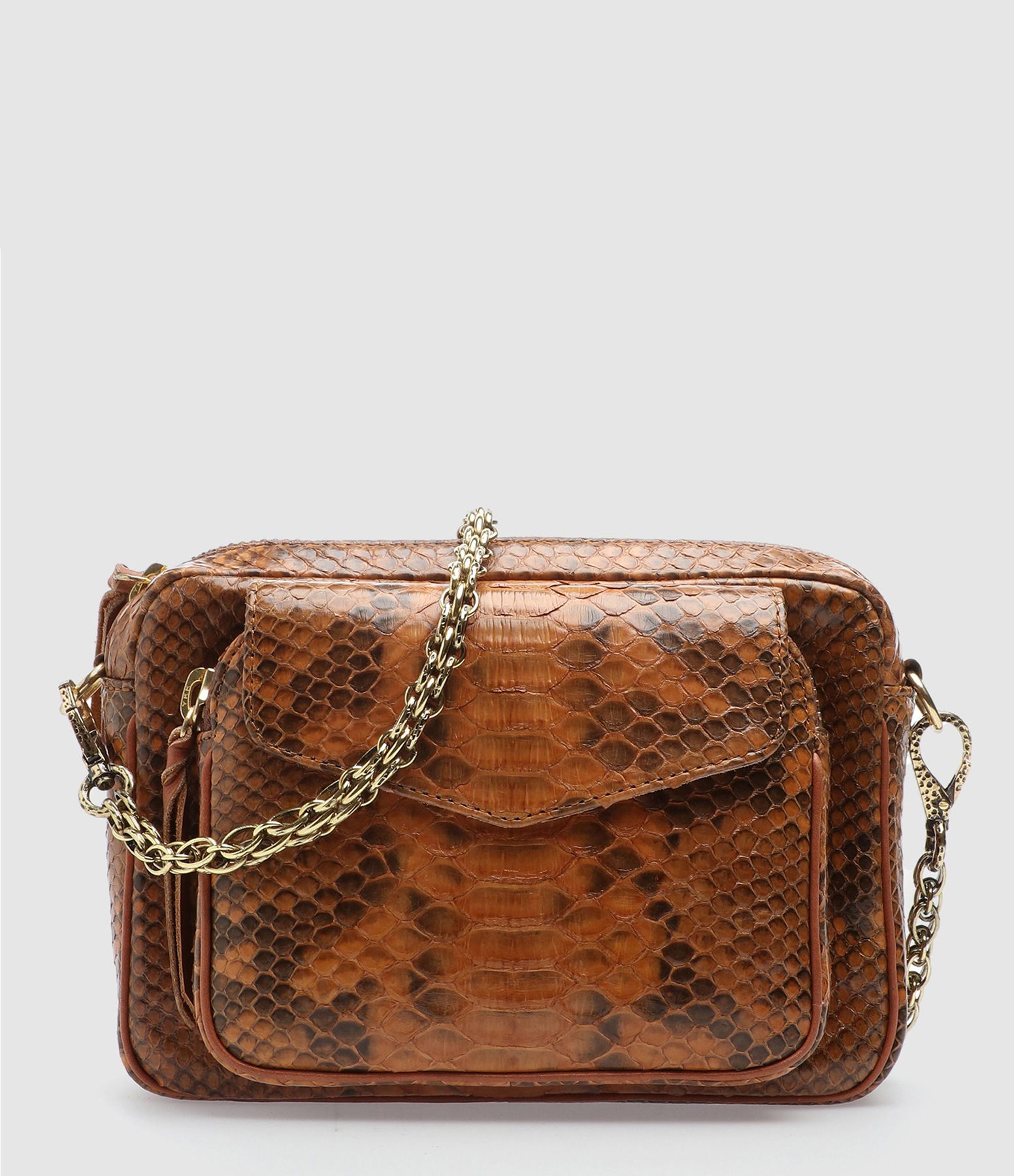 Charly Python Mocha Bag