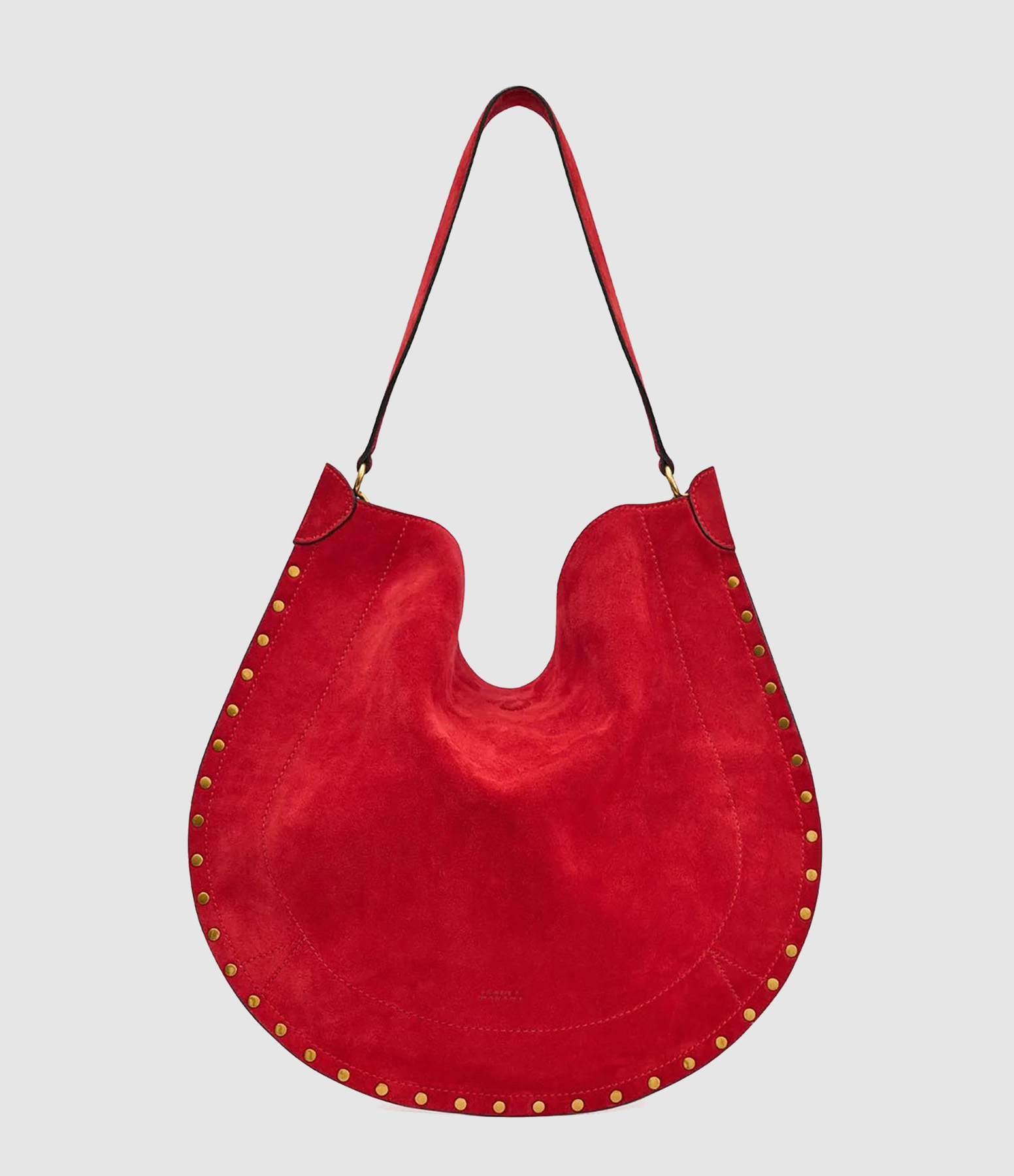 Oskan Soft Hobo Bag in Scarlet Red