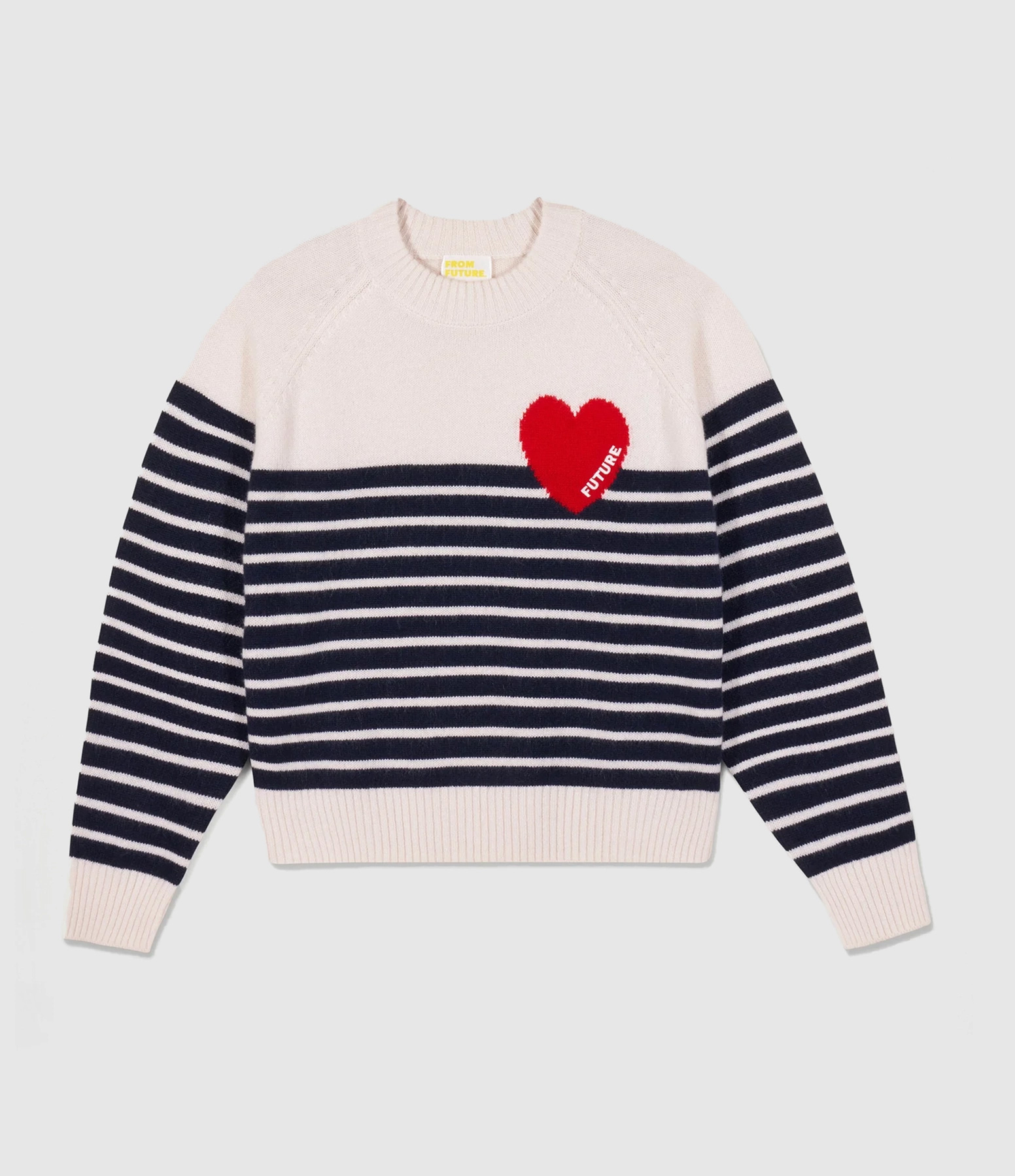 Ecru Round-Neck Jumper