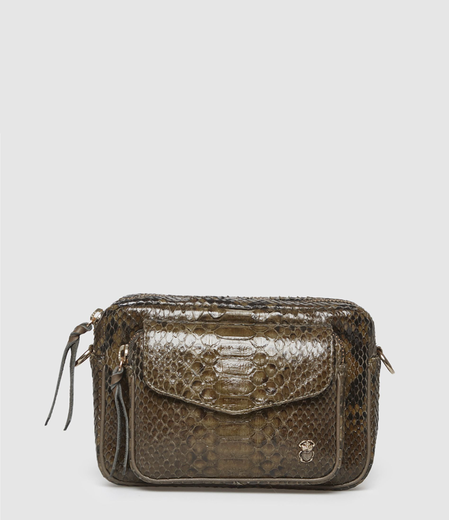 Baby Charly Python Bag in Khaki