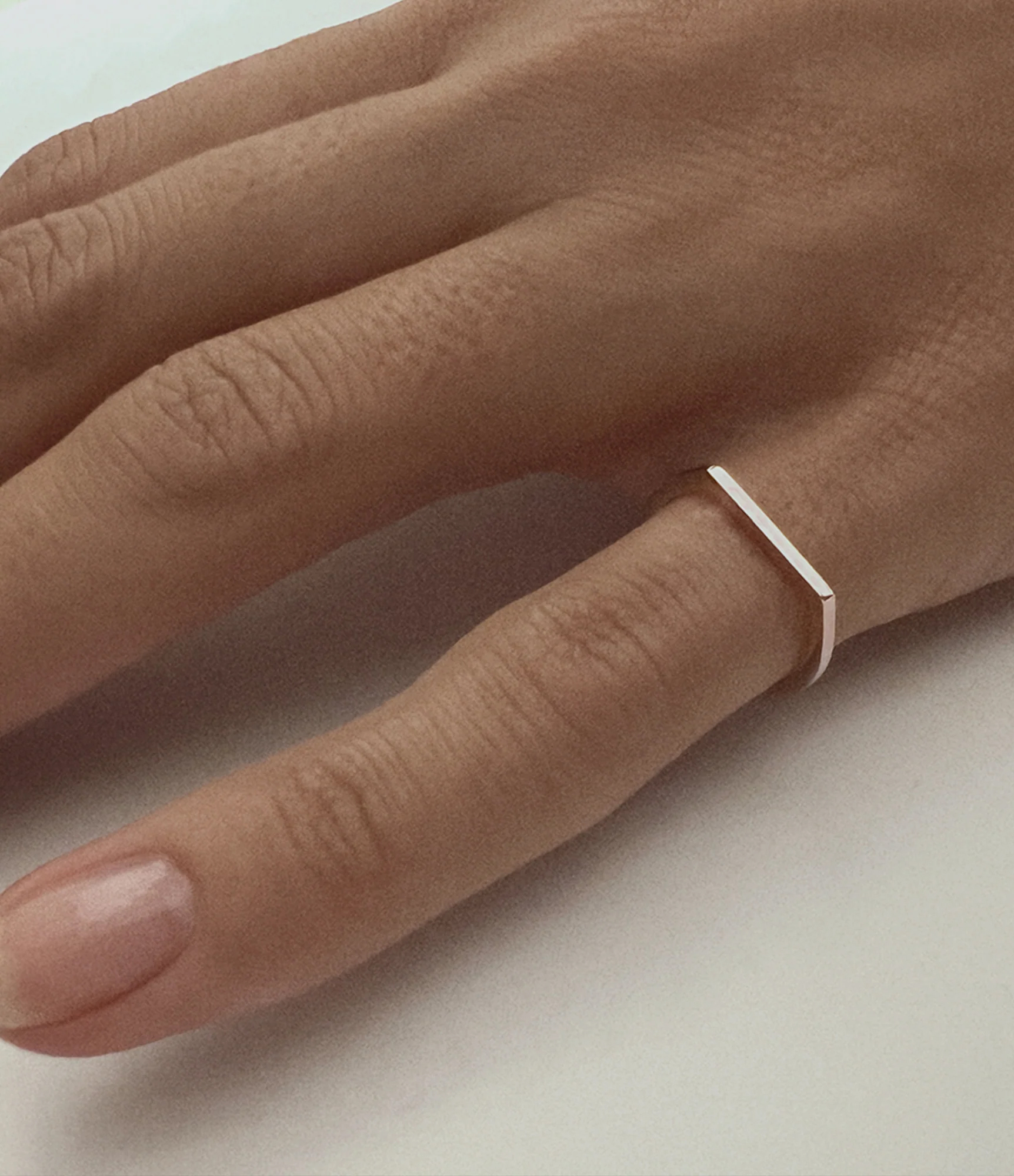 Bonnie & Clyde Rose Gold Signet Ring