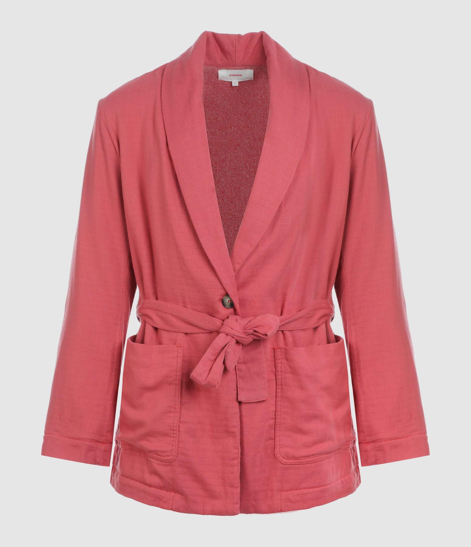 Marlen Pink Cotton Blazer Jacket