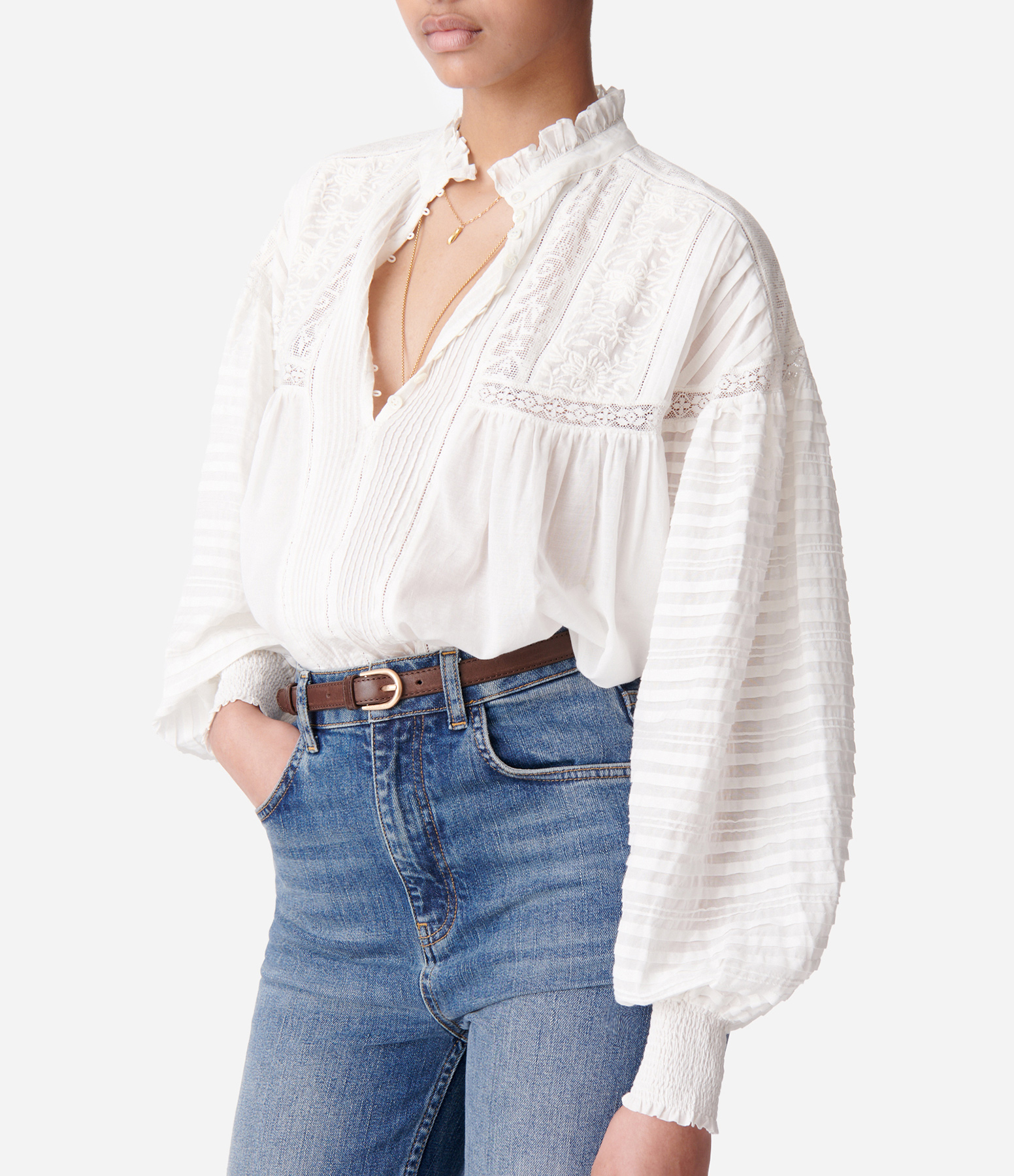 White Dahlia Blouse
