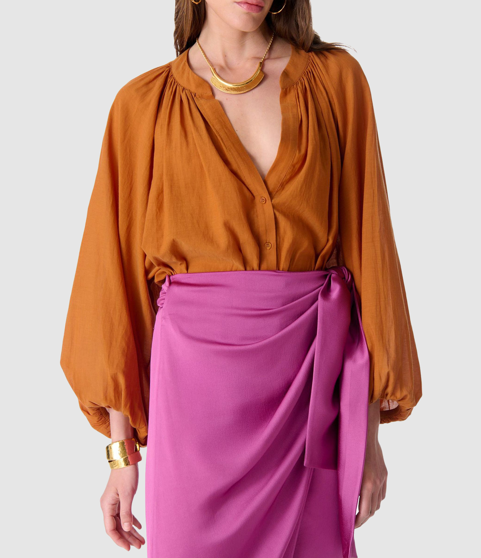 Edme Safran blouse, Deià capsule collection