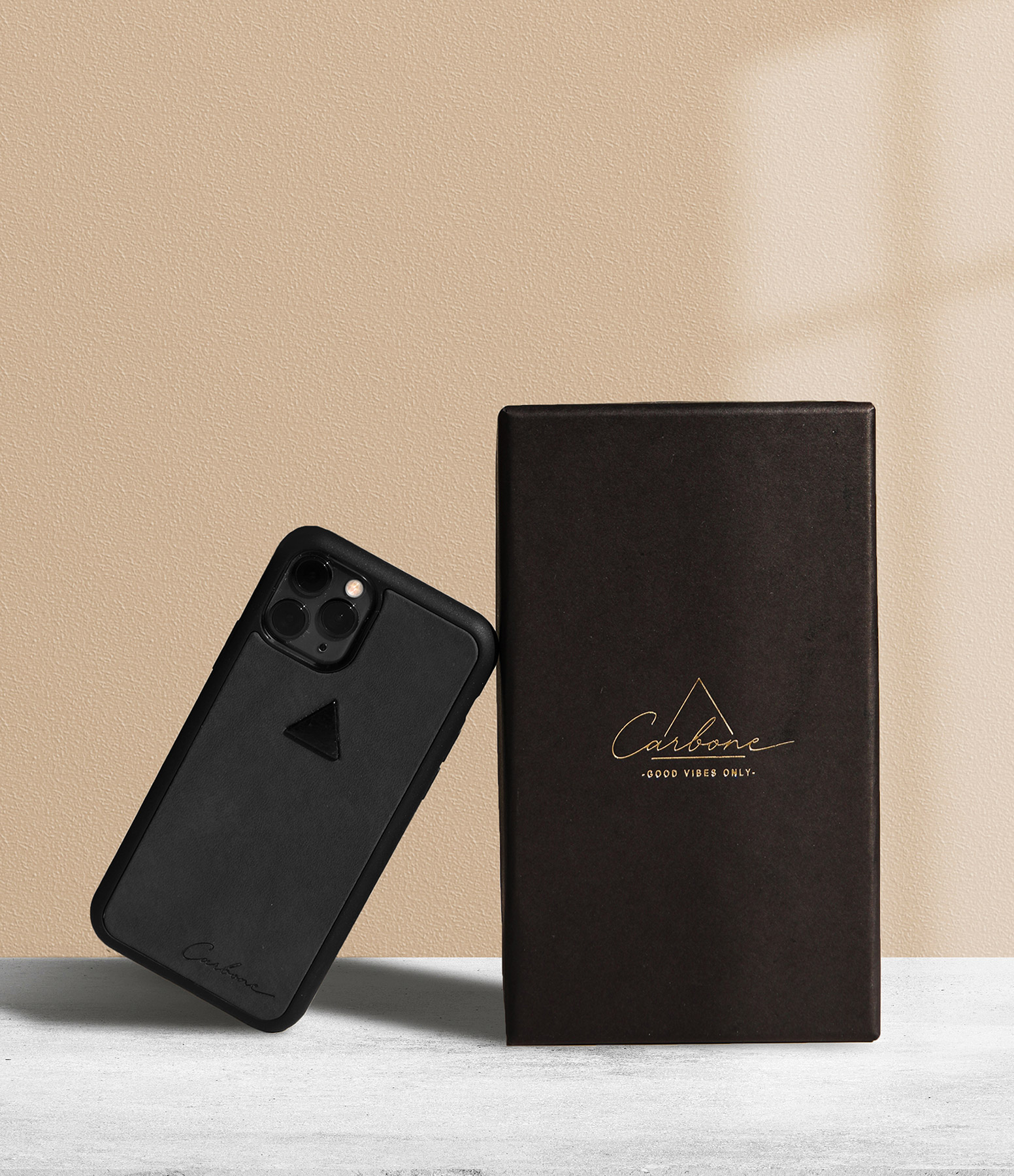 Samsung Tourmaline Stone Black Leather Case