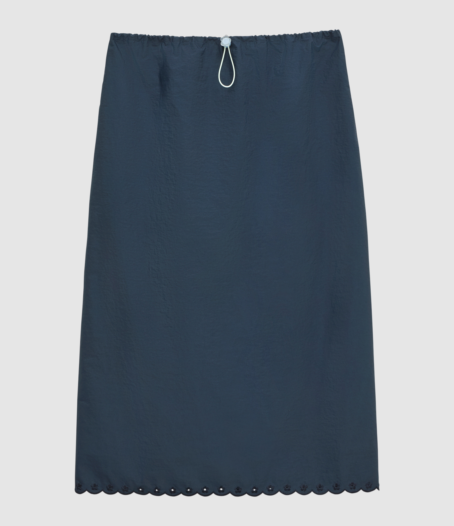 Jupe Bria Embroidered Taffeta Navy