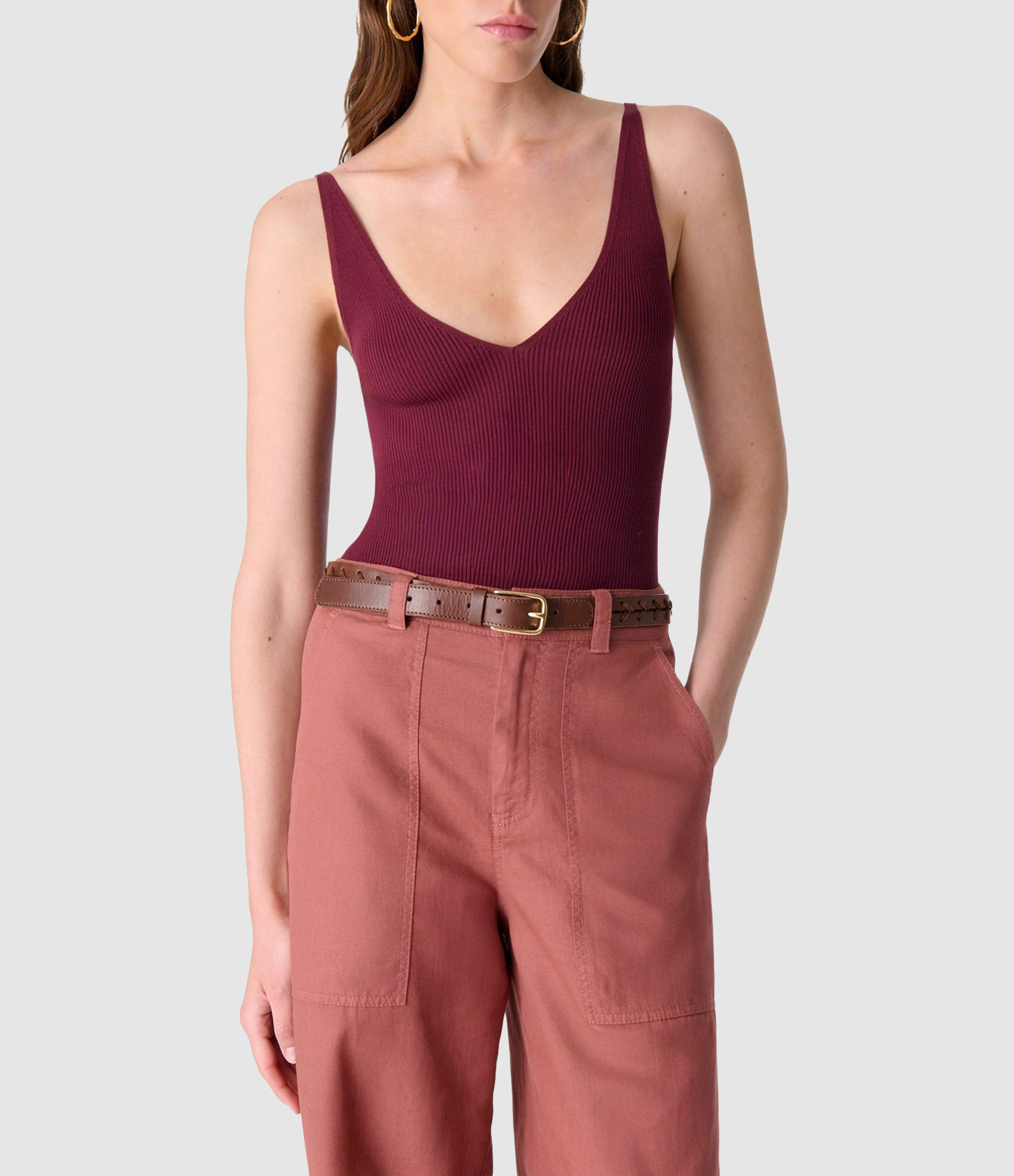 Ernice Bordeaux Top